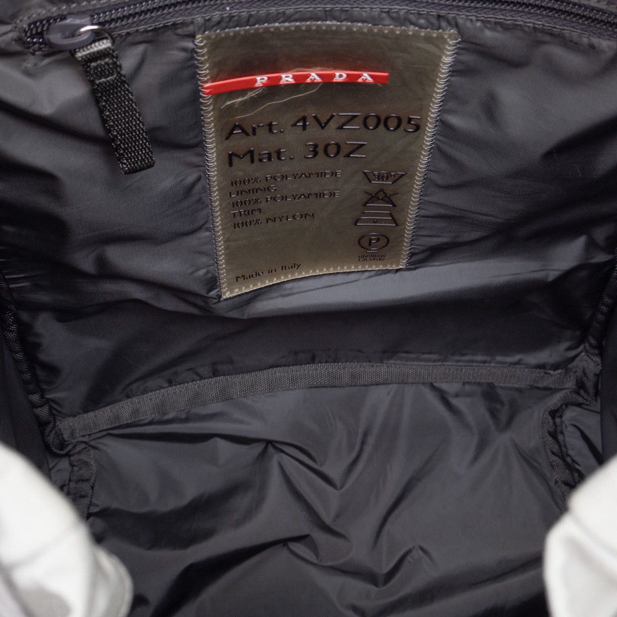 Prada RARE VTG PRADA 1999SS Linea Rossa Big Tab Backpack Grey Size ONE SIZE - 16 Thumbnail