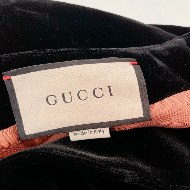 Gucci Gucci Black velvet cloak coat Size S / US 4 / IT 40 - 4 Thumbnail