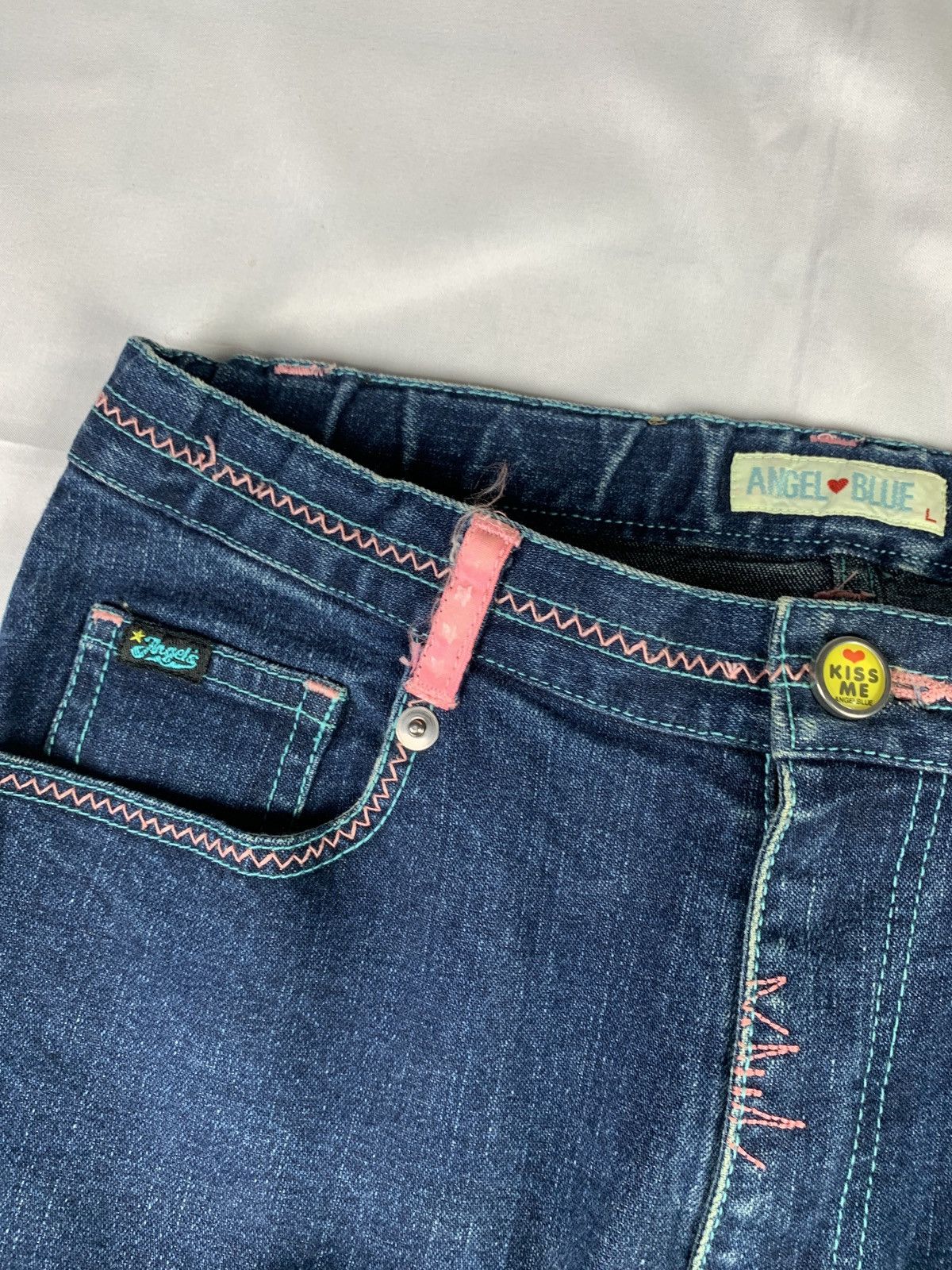 Angel Blue 2000s Angel Blue Japan Patch Cute Pop Embroidered Pants Size 28" / US 6 / IT 42 - 10 Thumbnail