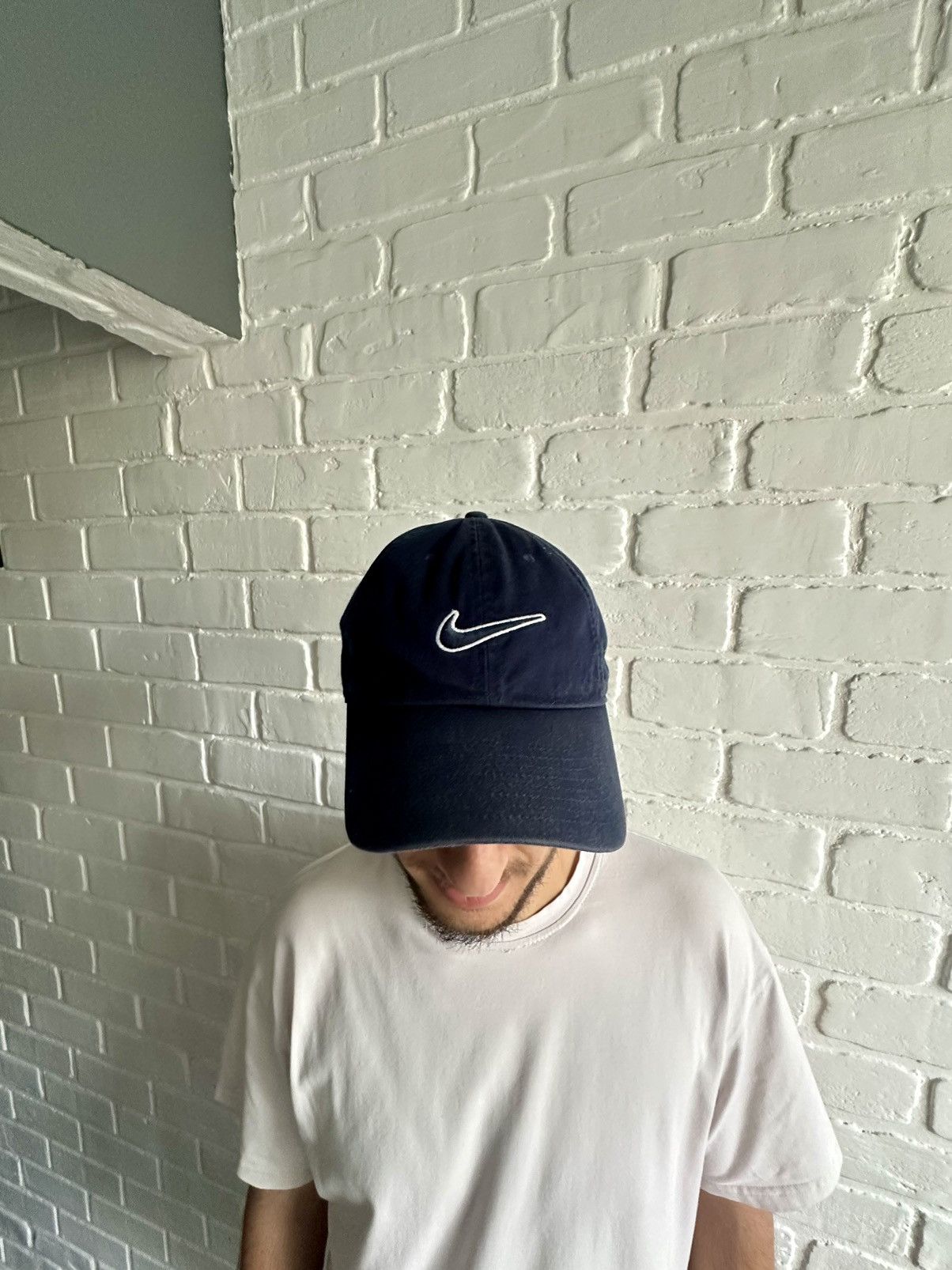 Nike Vintage Nike Cap Swoosh Logo Size ONE SIZE - 13 Thumbnail