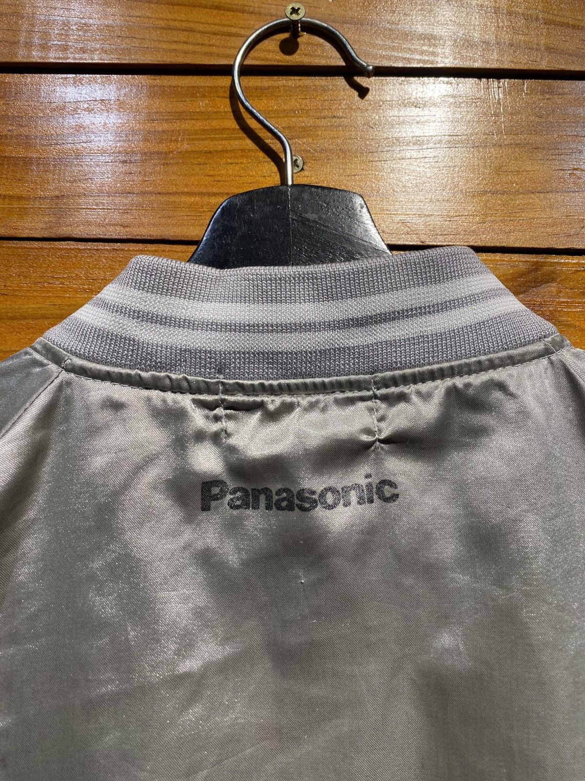 Mizuno Vintage J.League Mizuno x Panasonic Silver Bomber Jacket Size US L / EU 52-54 / 3 - 9 Thumbnail