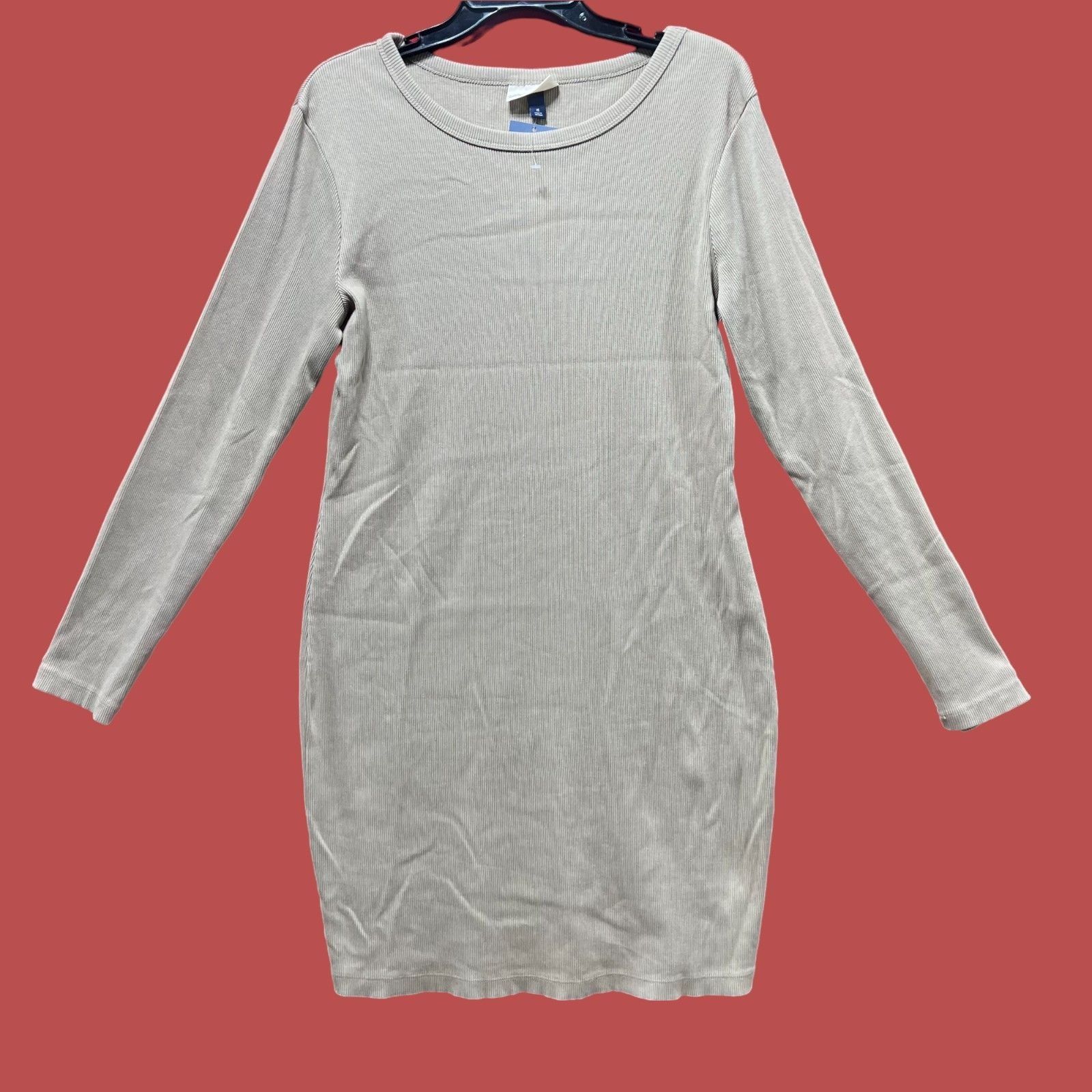 Other Universal Thread - Women's Long Sleeve Ribbed Knit Bodycon D Size XL / US 12-14 / IT 48-50 - 3 Thumbnail