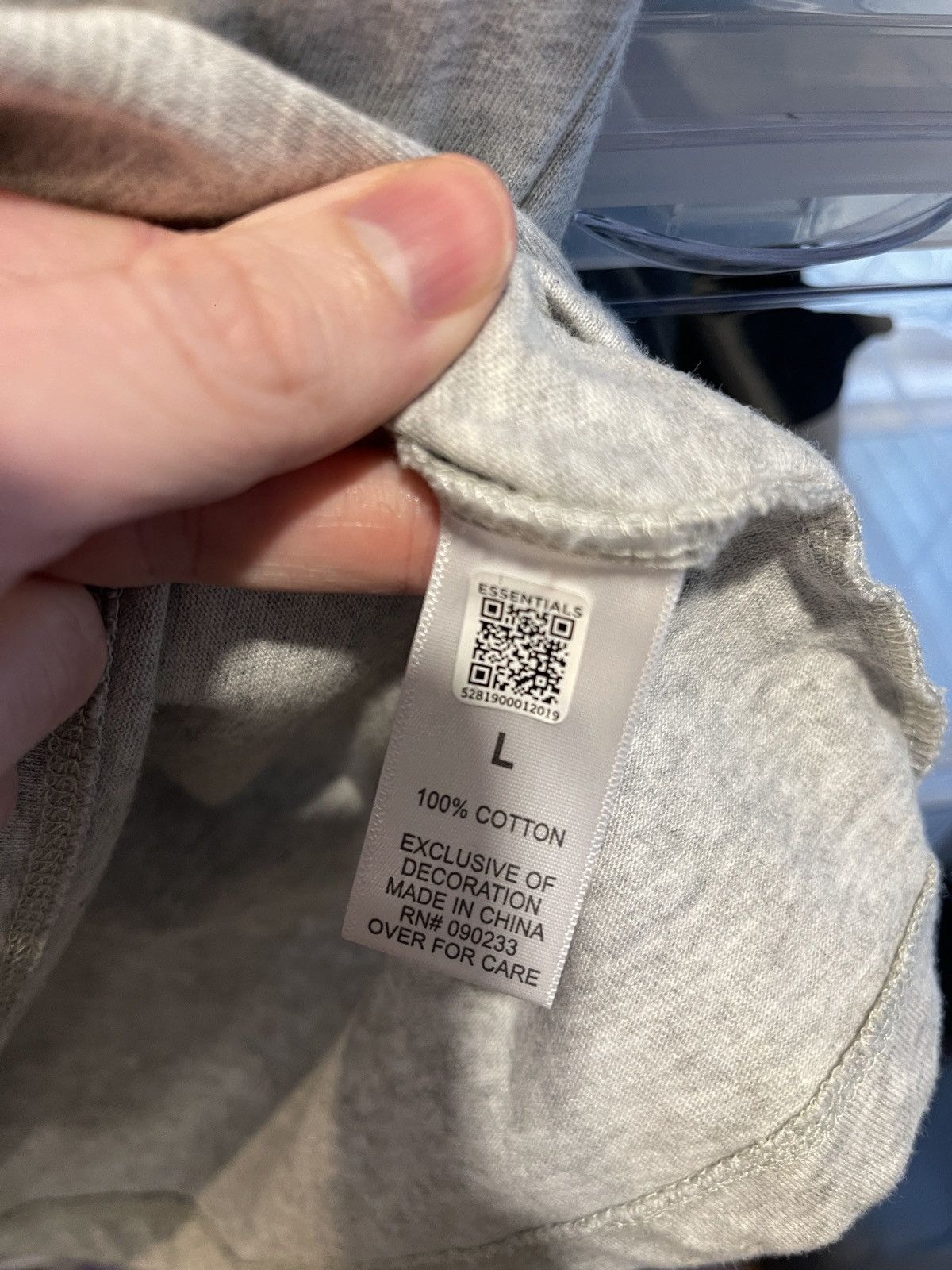Fear of God Fear of god Essentials Los Angeles Grey T SHIRT. LARGE Size US L / EU 52-54 / 3 - 7 Thumbnail