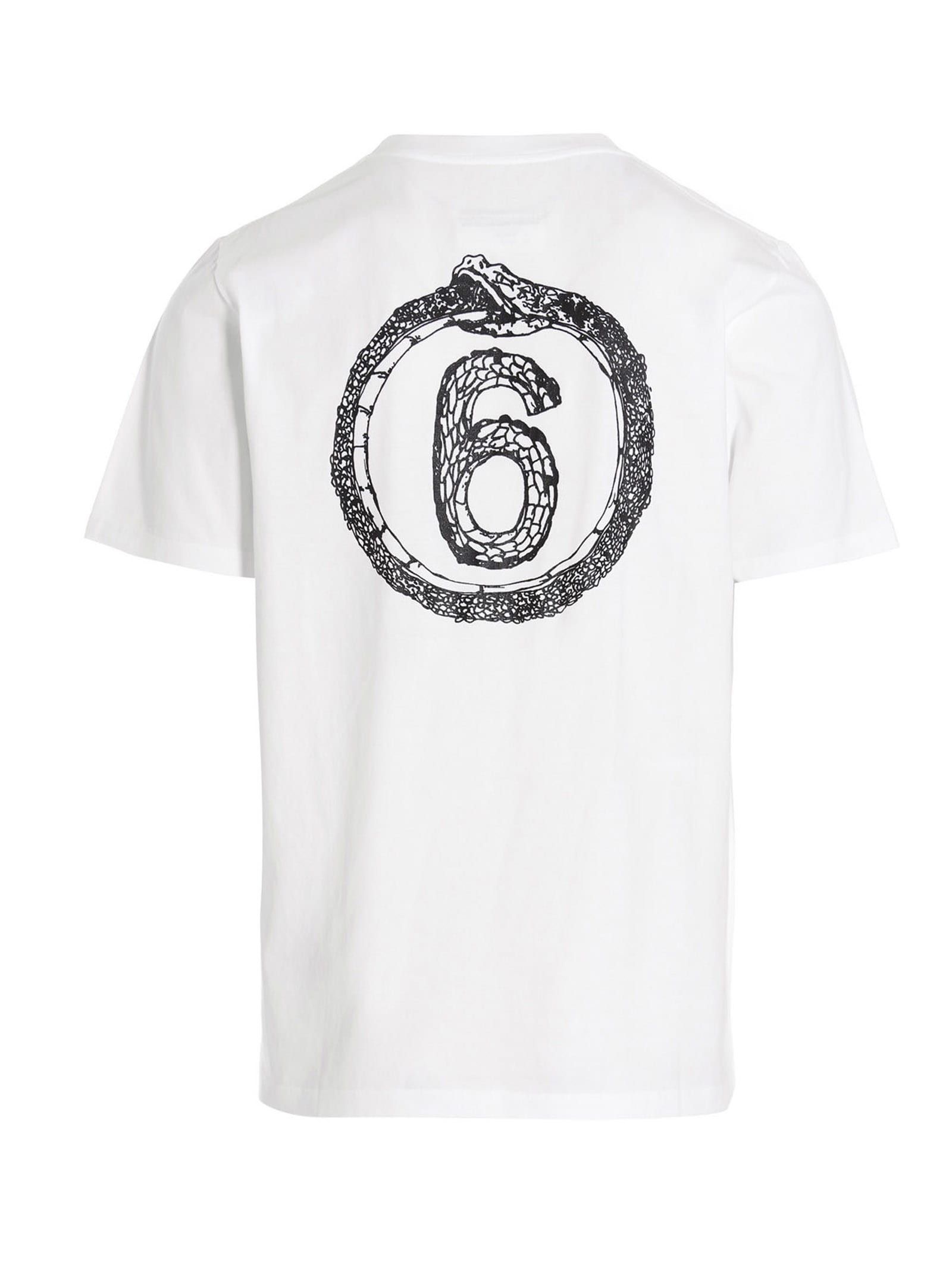 Maison Margiela o1y1224 6 Snake T-Shirt In White Size US S / EU 44-46 / 1 - 6 Thumbnail