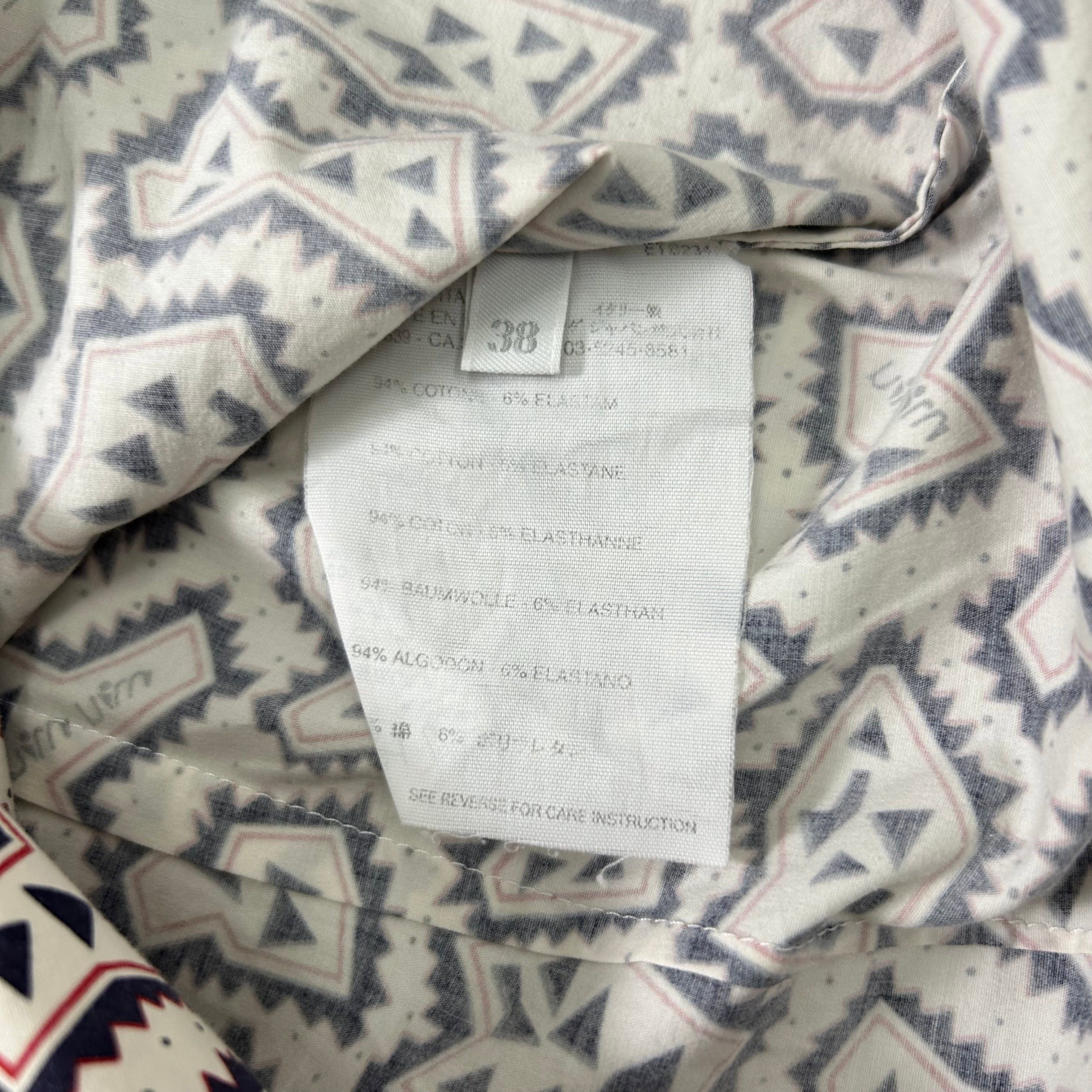 Miu Miu Miu Miu Geometric Pattern Printed Shirt Size US XS / EU 42 / 0 - 7 Thumbnail