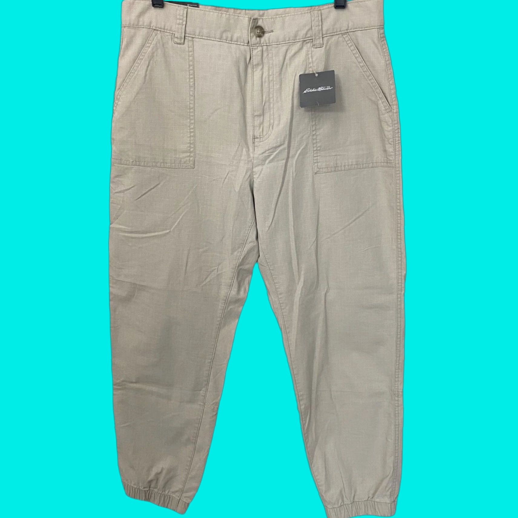 Eddie Bauer Eddie Bauer Women's Jogger Pants Size 10 Beige Stretch Ripstop Casual Travel Workwear Size 32" / US 10 / IT 46 - 1 Thumbnail