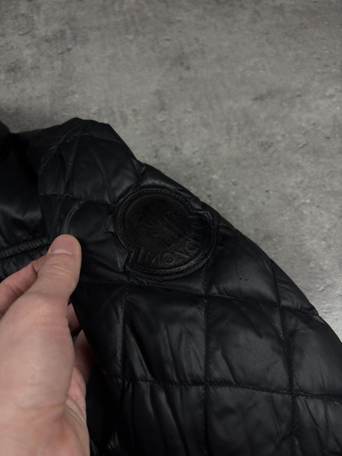 Moncler Moncler Quilted Moto Jacket Big Logo biker black size 1 Size US S / EU 44-46 / 1 - 6 Thumbnail