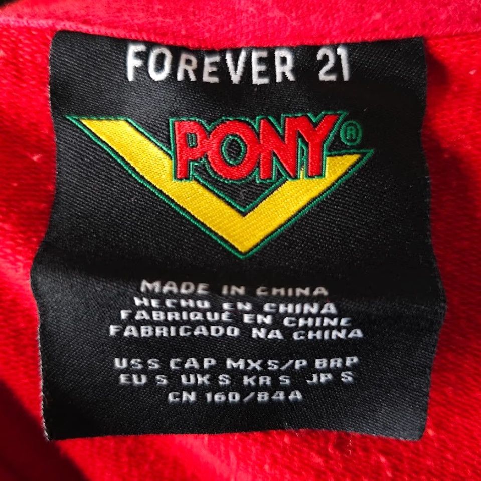 Forever 21 Forever 21 X Pony Sweatshirt Hoodie Womens Size Small Red Crop Top Size S / US 4 / IT 40 - 6 Thumbnail