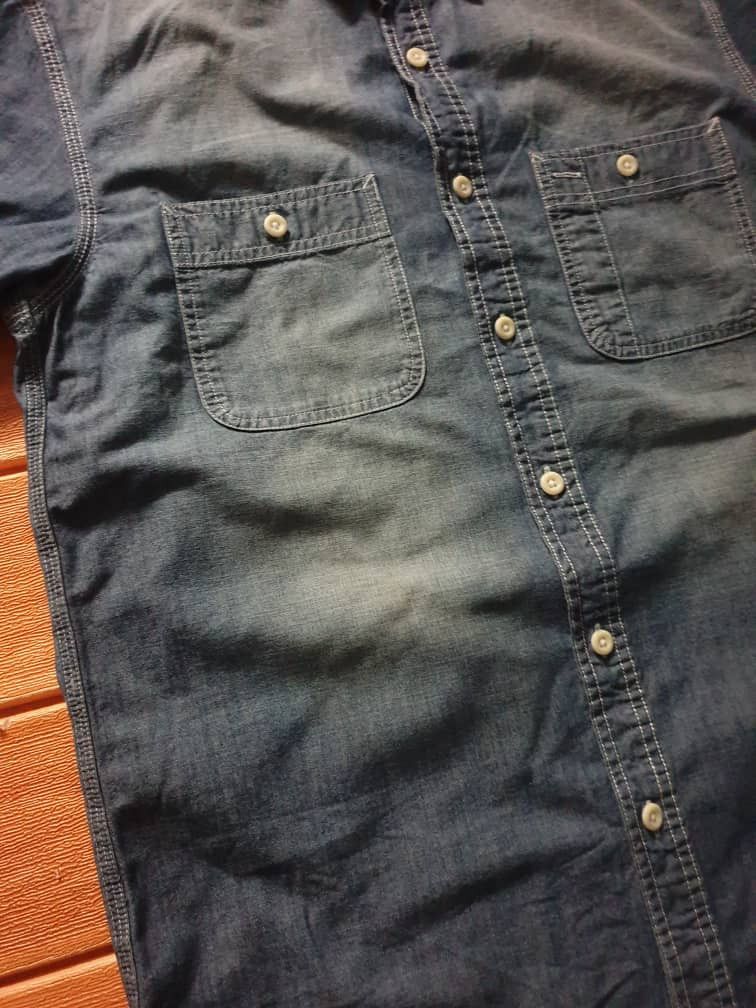 Japanese Brand 💥Button ups selvedge chambray shirt Size US M / EU 48-50 / 2 - 3 Thumbnail