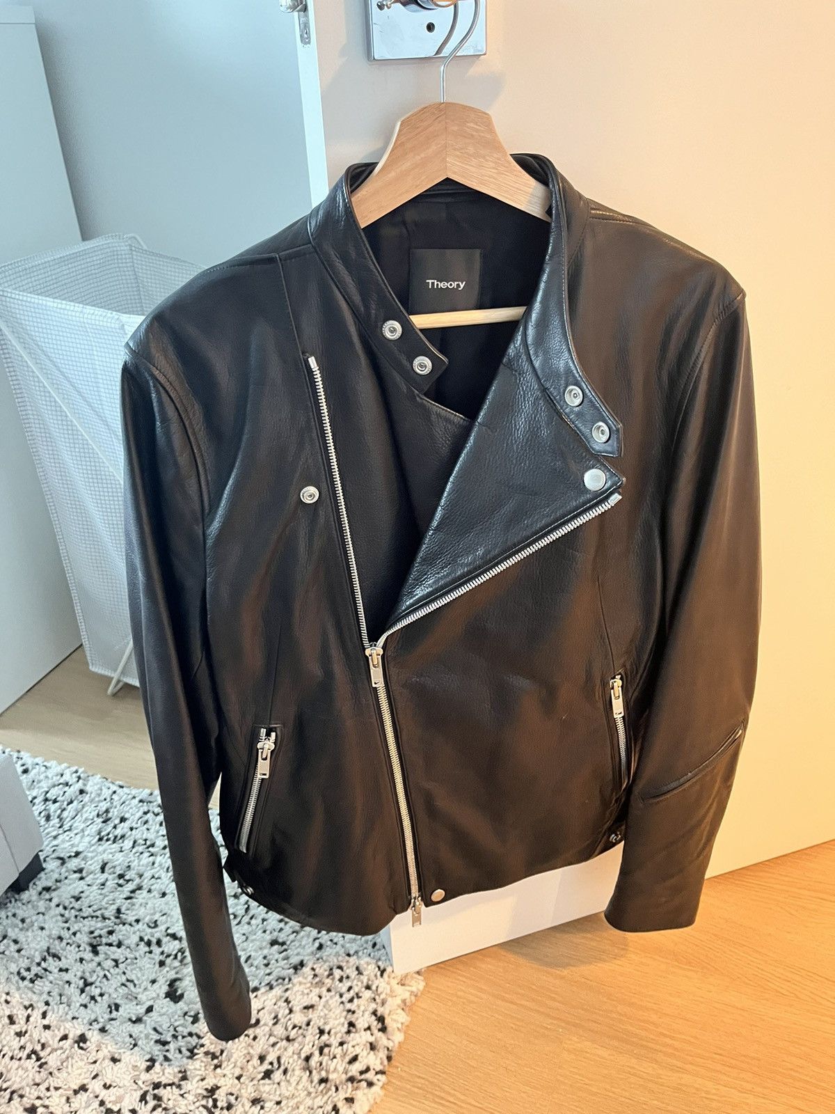 Theory Banded DB Leather Biker Size US M / EU 48-50 / 2 - 6 Thumbnail