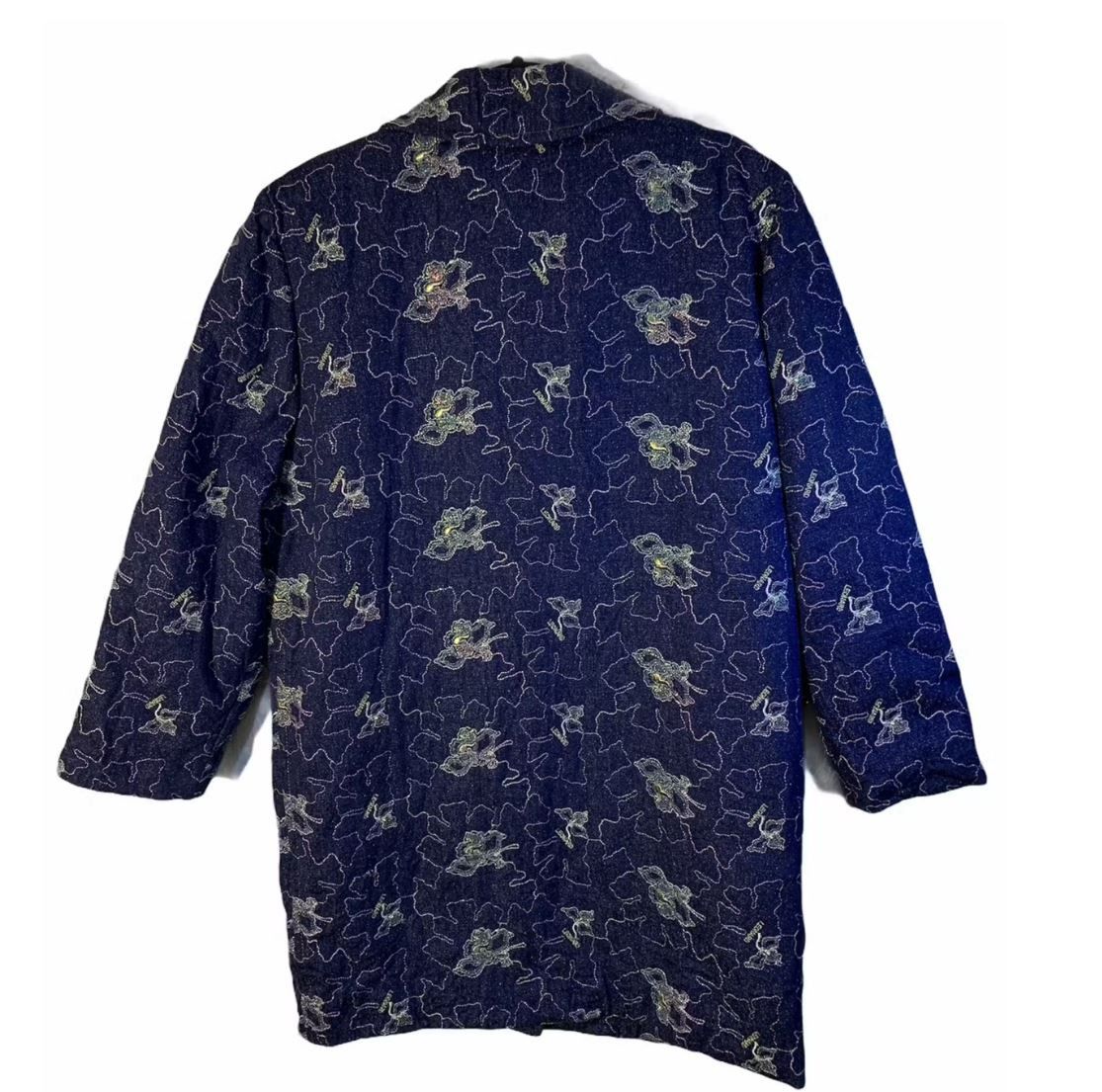 Leonard Paris Leonard Paris Coat Blue Medium - Large Metallic Embroidered Size US M / EU 48-50 / 2 - 2 Thumbnail