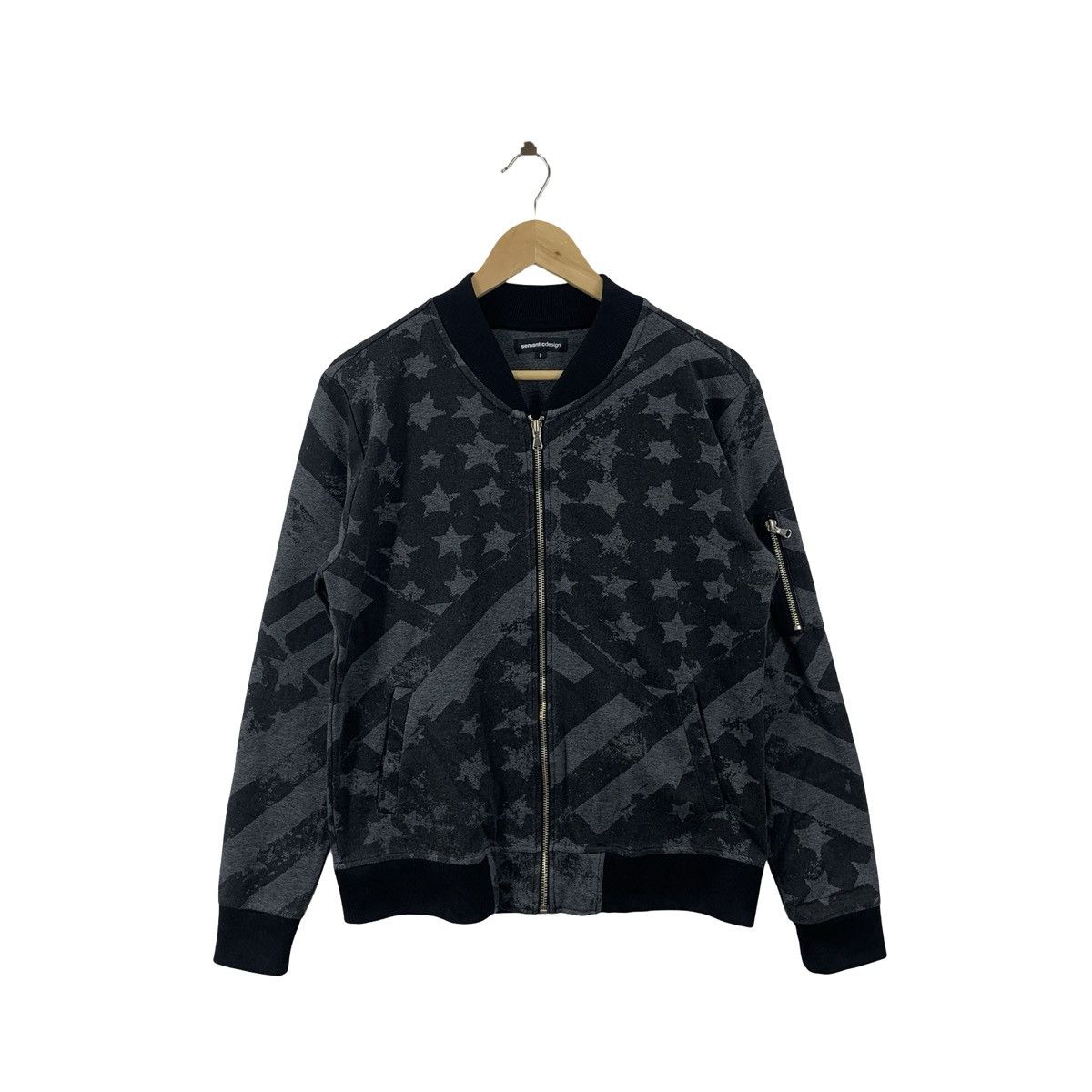 semanticdesign Semantic Design Star Print Zip-Up Bomber Jacket Military Size US L / EU 52-54 / 3 - 1 Thumbnail