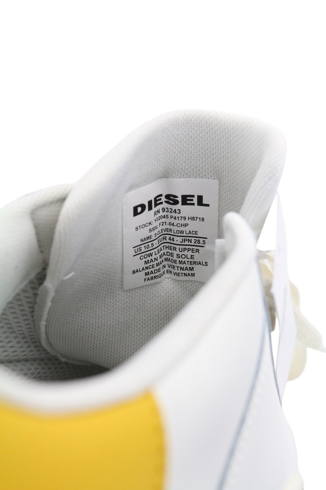 Diesel S-CLEVER LOW LACE EU44 Leather White 41576 Size US 11 / EU 44 - 9 Thumbnail