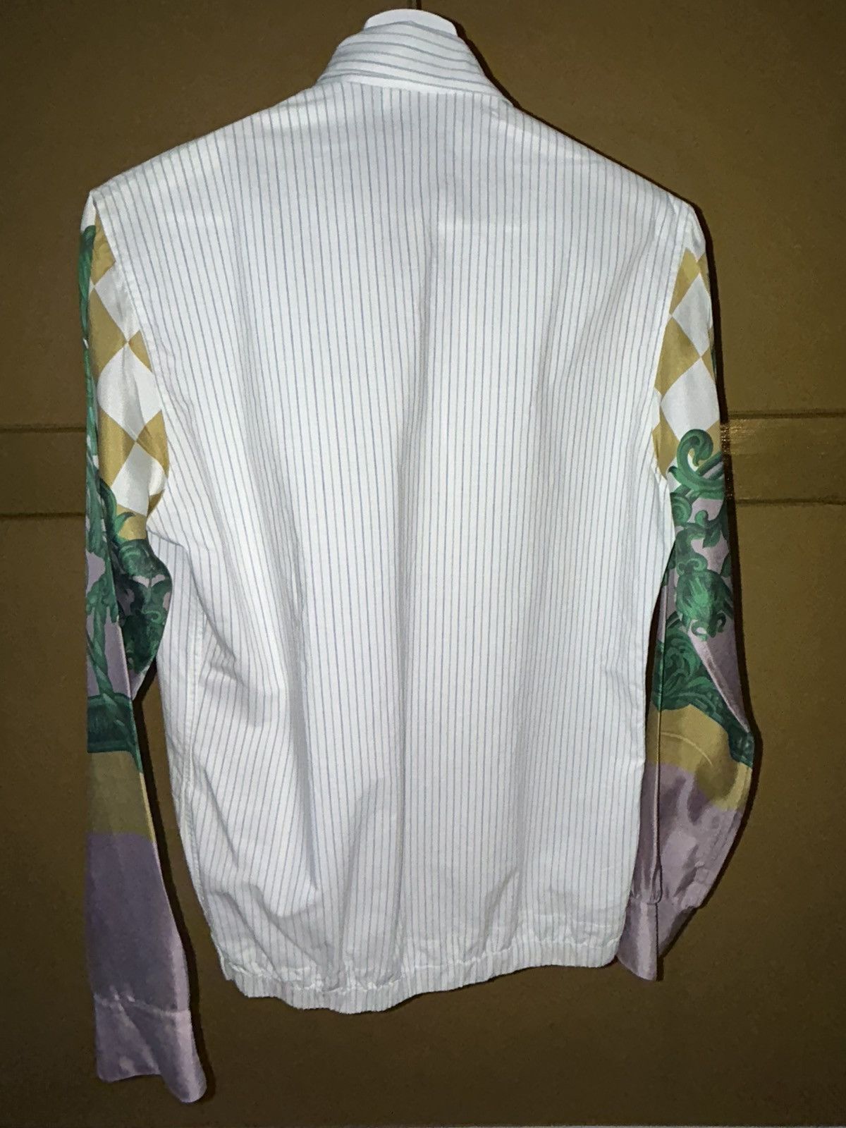Dries Van Noten Dries Van Noten Zipped Cotton Shirt Silk Sleeves Size US S / EU 44-46 / 1 - 4 Thumbnail