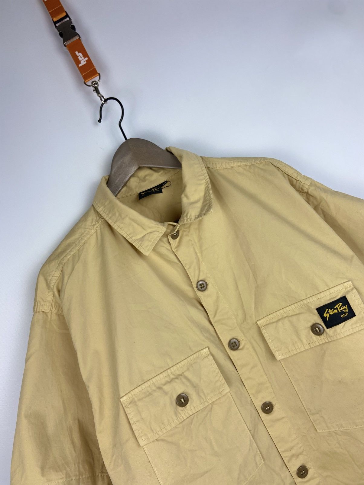 Stan Ray Stan Ray USA Men's Short Sleeve Yellow Button Shirt Sz XL Size US XL / EU 56 / 4 - 7 Thumbnail