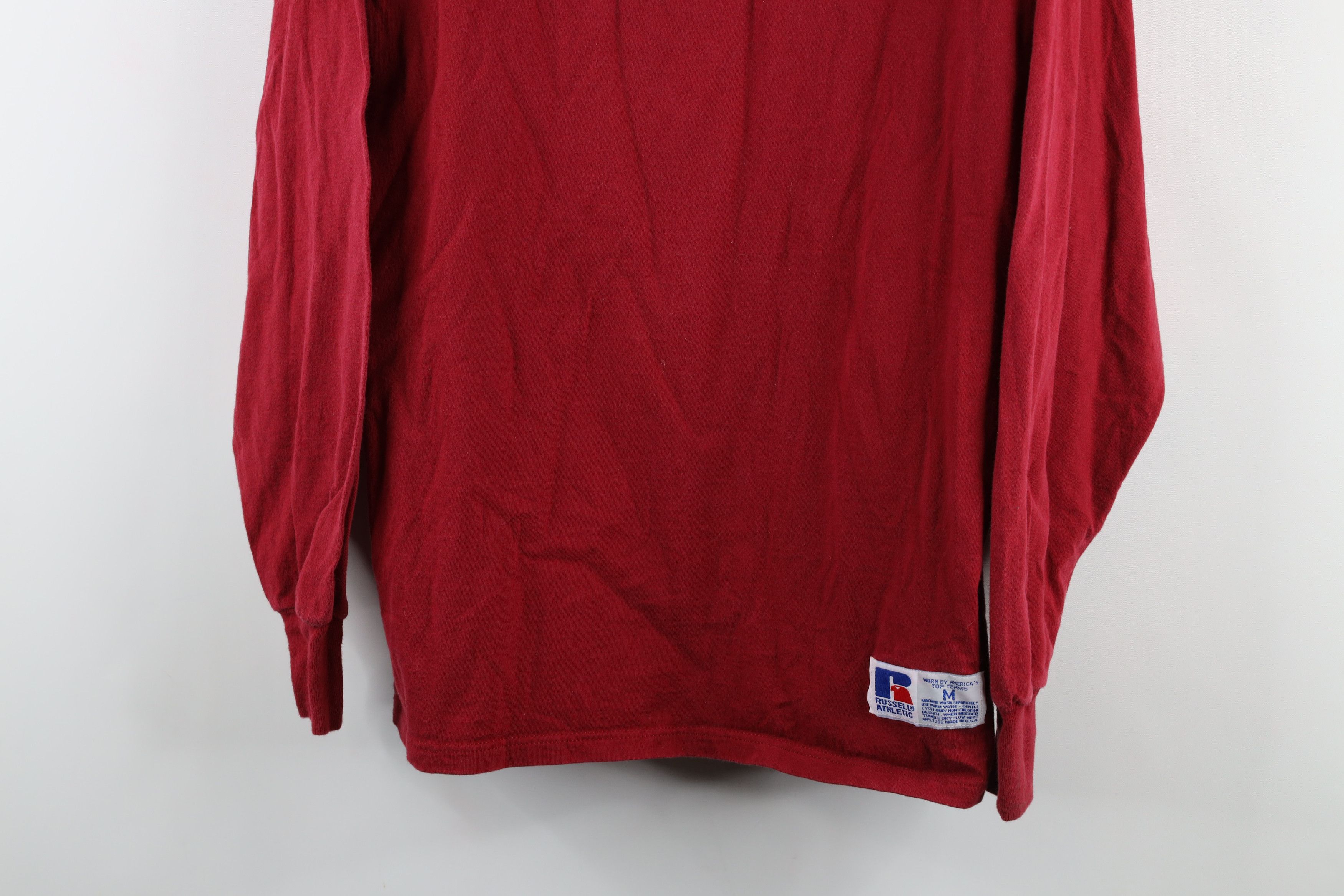 Russell Athletic Vintage 90s Russell Athletic Long Sleeve T-Shirt Red USA Size US M / EU 48-50 / 2 - 3 Thumbnail