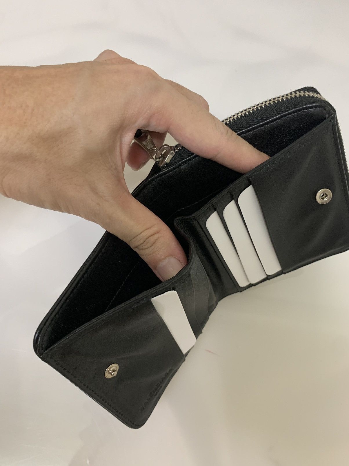 Balenciaga Balenciaga Black logo Leather Wallet Size ONE SIZE - 5 Thumbnail