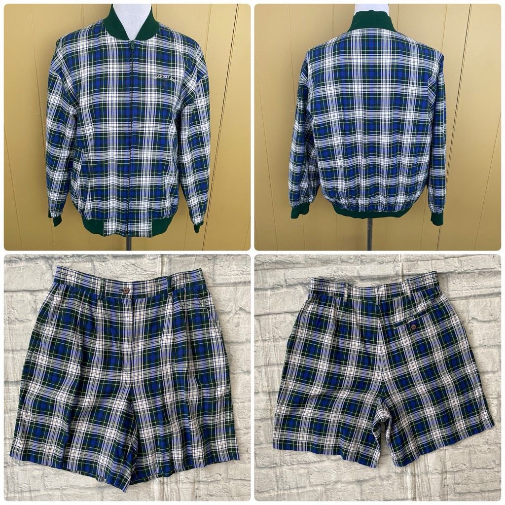 Other EP Pro golf women M/10 100% cotton plaid shorts and full zip Size M / US 6-8 / IT 42-44 - 1 Thumbnail