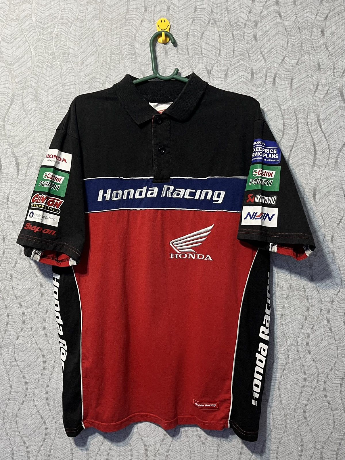 Honda × Vintage Vintage Honda Racing Motorcycles Sport Team Polo Shirt Size US M / EU 48-50 / 2 - 1 Thumbnail