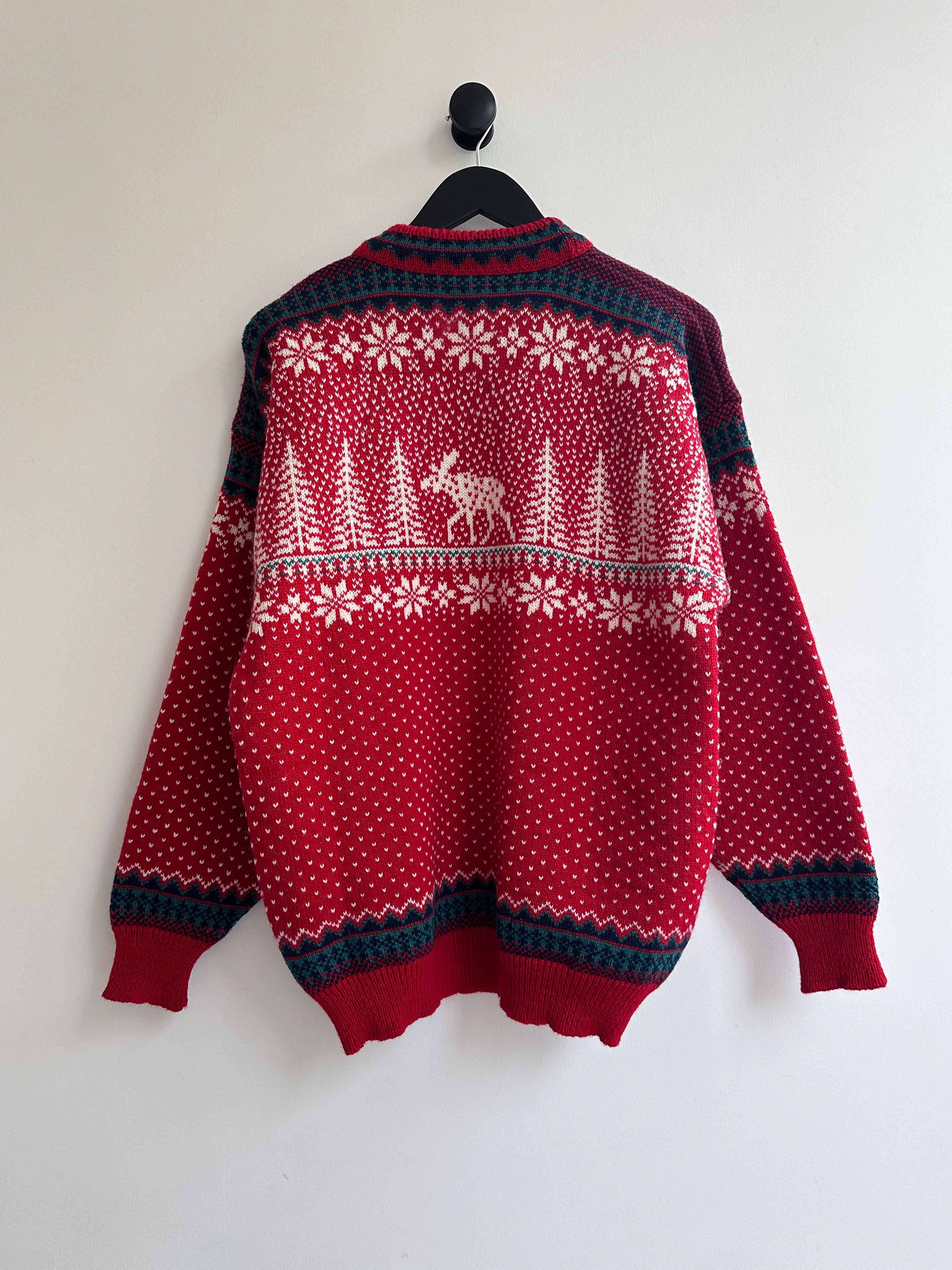 Vintage KAARE GJOSE Jumper Knit Sweater Pure New Wool Norway Size US M / EU 48-50 / 2 - 2 Thumbnail