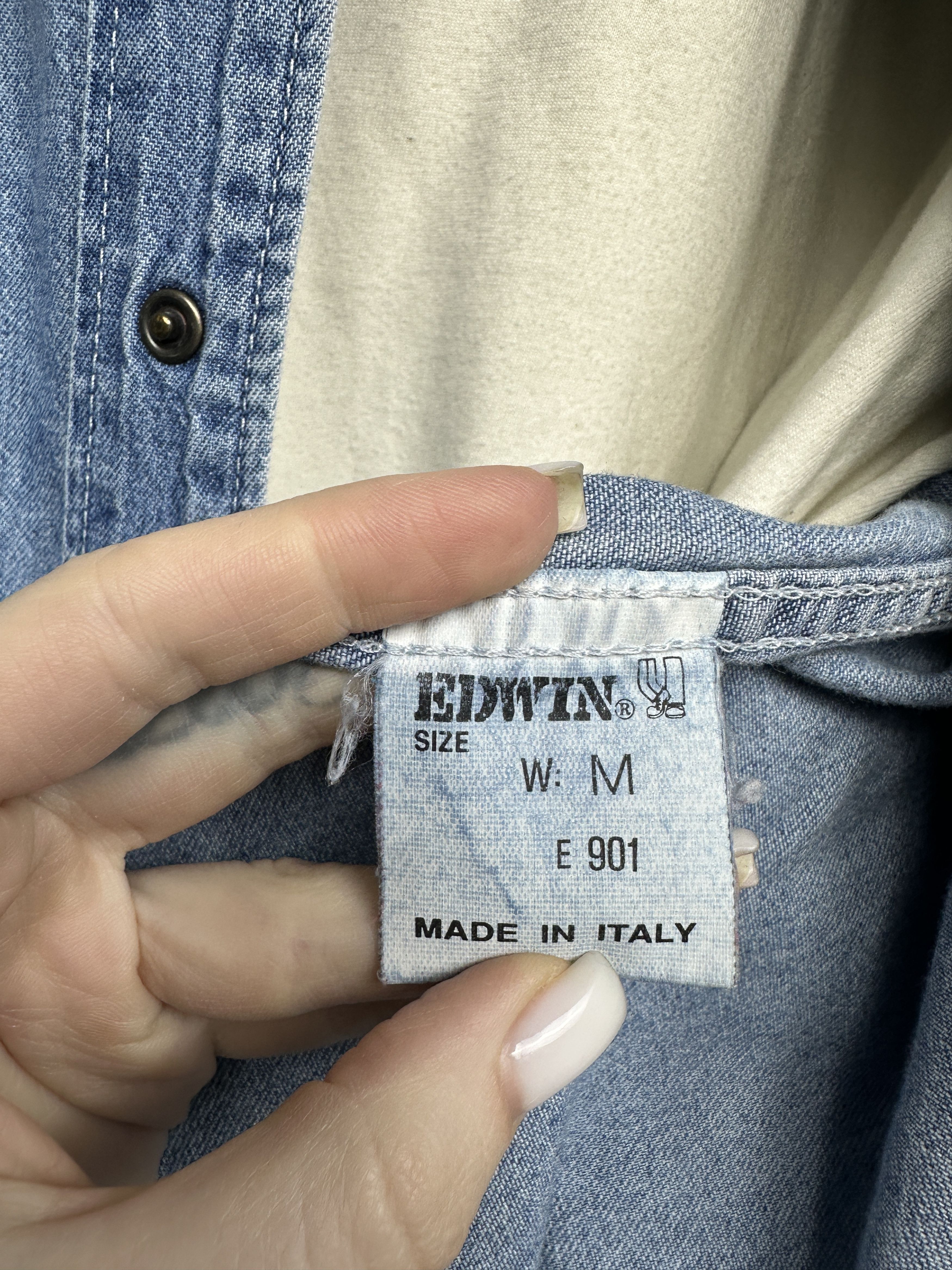 Edwin Edwin Vintage Mens Denim Shirt Size US M / EU 48-50 / 2 - 6 Thumbnail