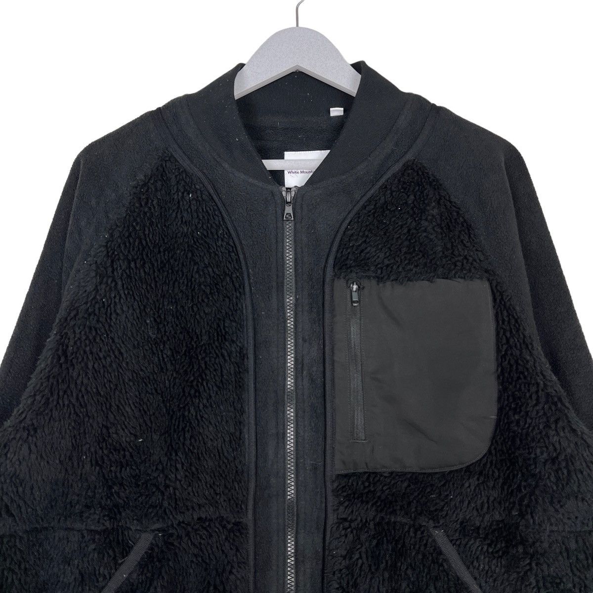 White Mountaineering WHITE MOUNTAINEERING FLEECE BOMBER STYLE JACKET Size US M / EU 48-50 / 2 - 3 Thumbnail