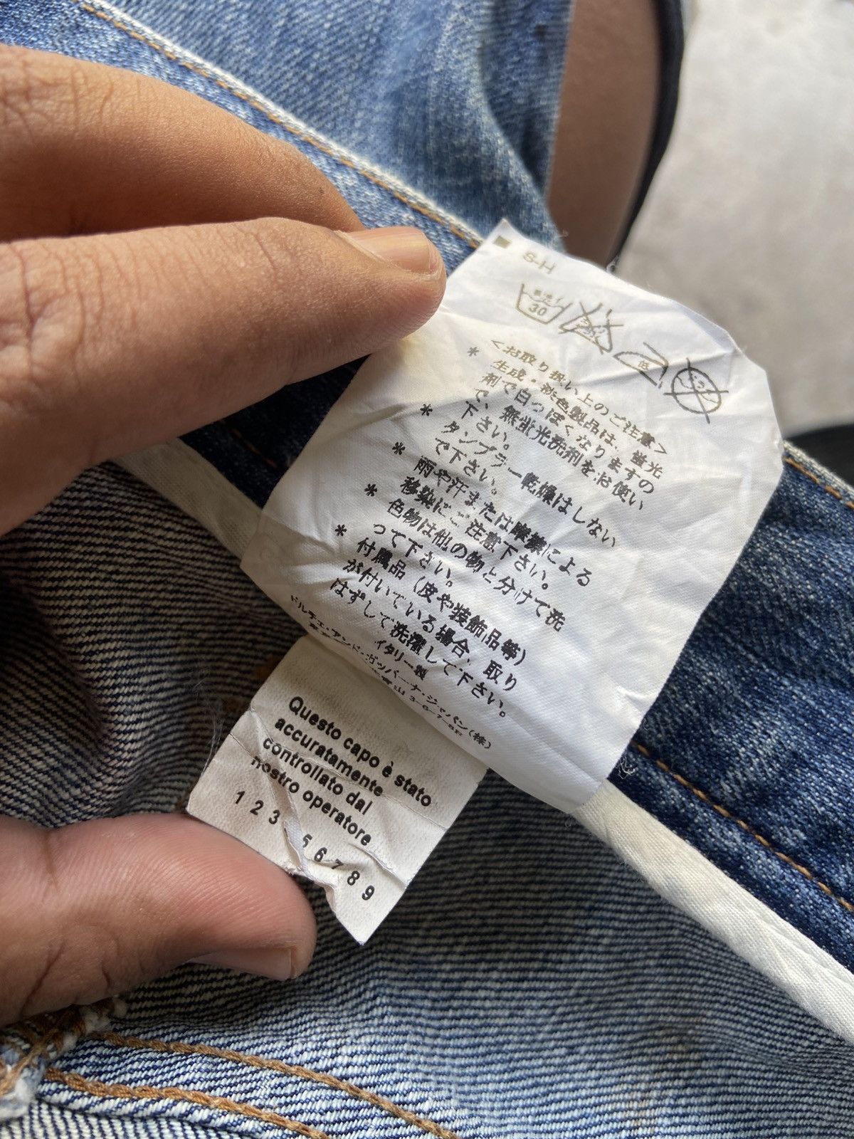 Dolce & Gabbana ARCHIVE SS03 ‘16 Classic’ Splatter Paint Distressed Denim Size US 36 / EU 52 - 9 Thumbnail