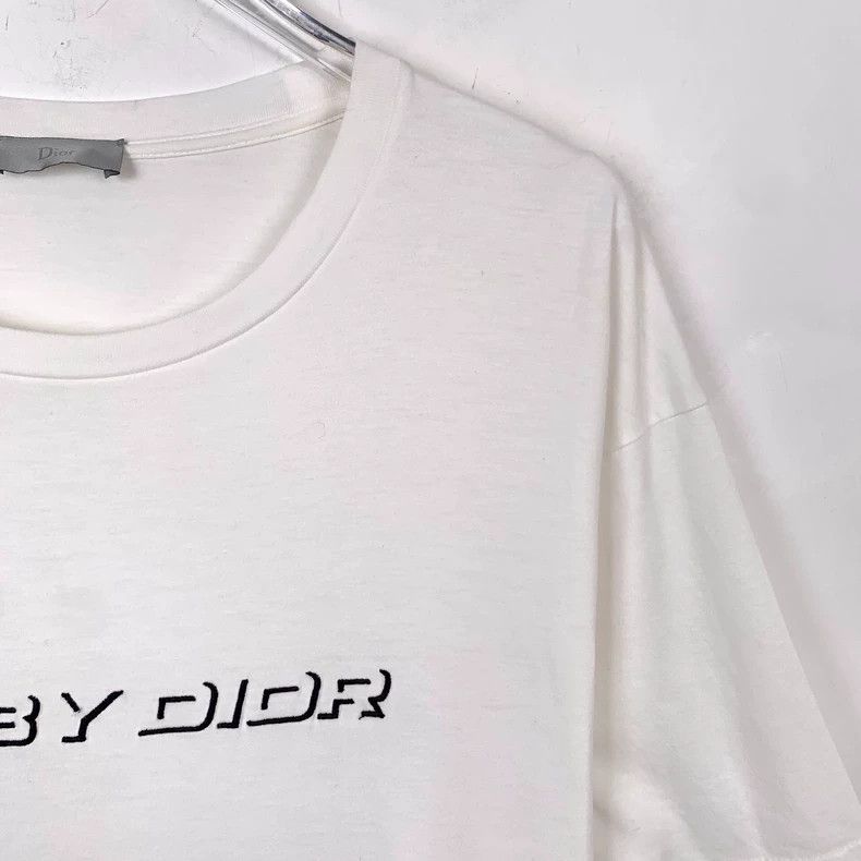 Dior Dior White Logo Print Bee Embroidery Round Neck Cotton Shor Size US S / EU 44-46 / 1 - 3 Thumbnail