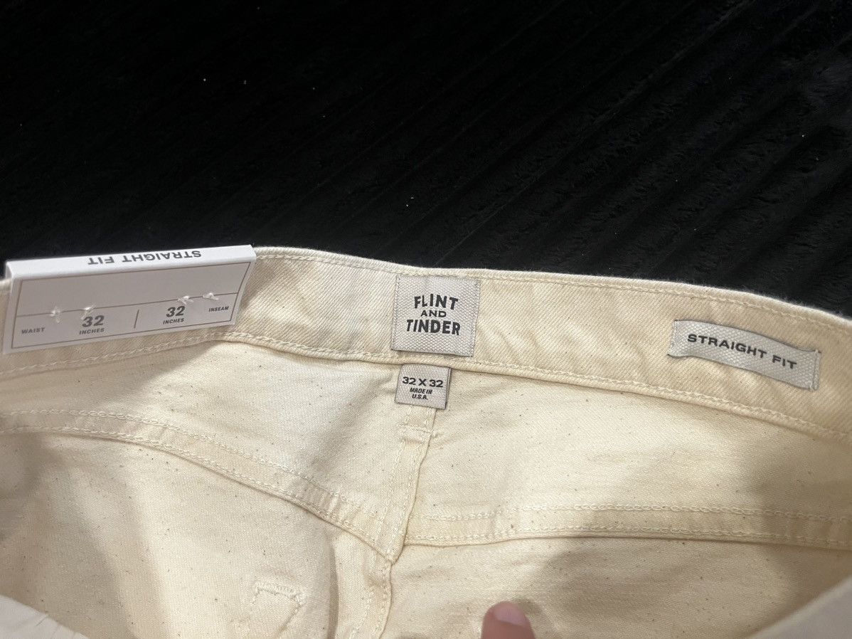 Flint And Tinder Flint & Tinder Straight Fit Jeans Cream 32x32 USA Size US 32 / EU 48 - 3 Thumbnail