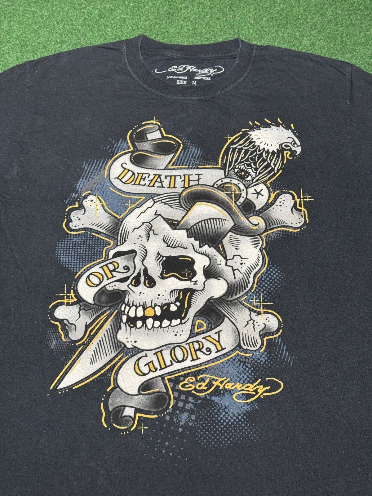 Ed Hardy Y2K Ed Hardy By Christian Audigier Skull Death Medium Shirt Size US M / EU 48-50 / 2 - 2 Thumbnail