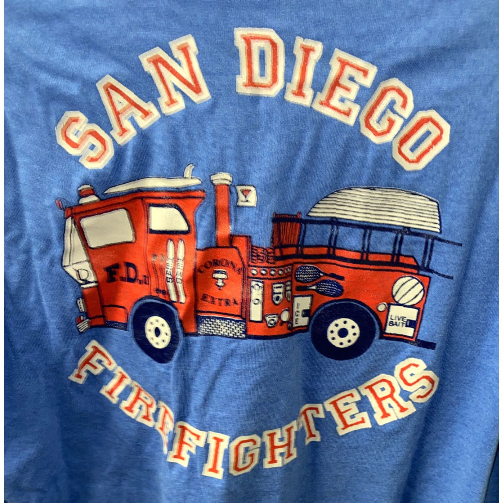 Vintage Screen Stars Best Mens Blue Long Sleeve T-Shirt Size L Regular 20 In Armpit San Diego Size US L / EU 52-54 / 3 - 5 Thumbnail