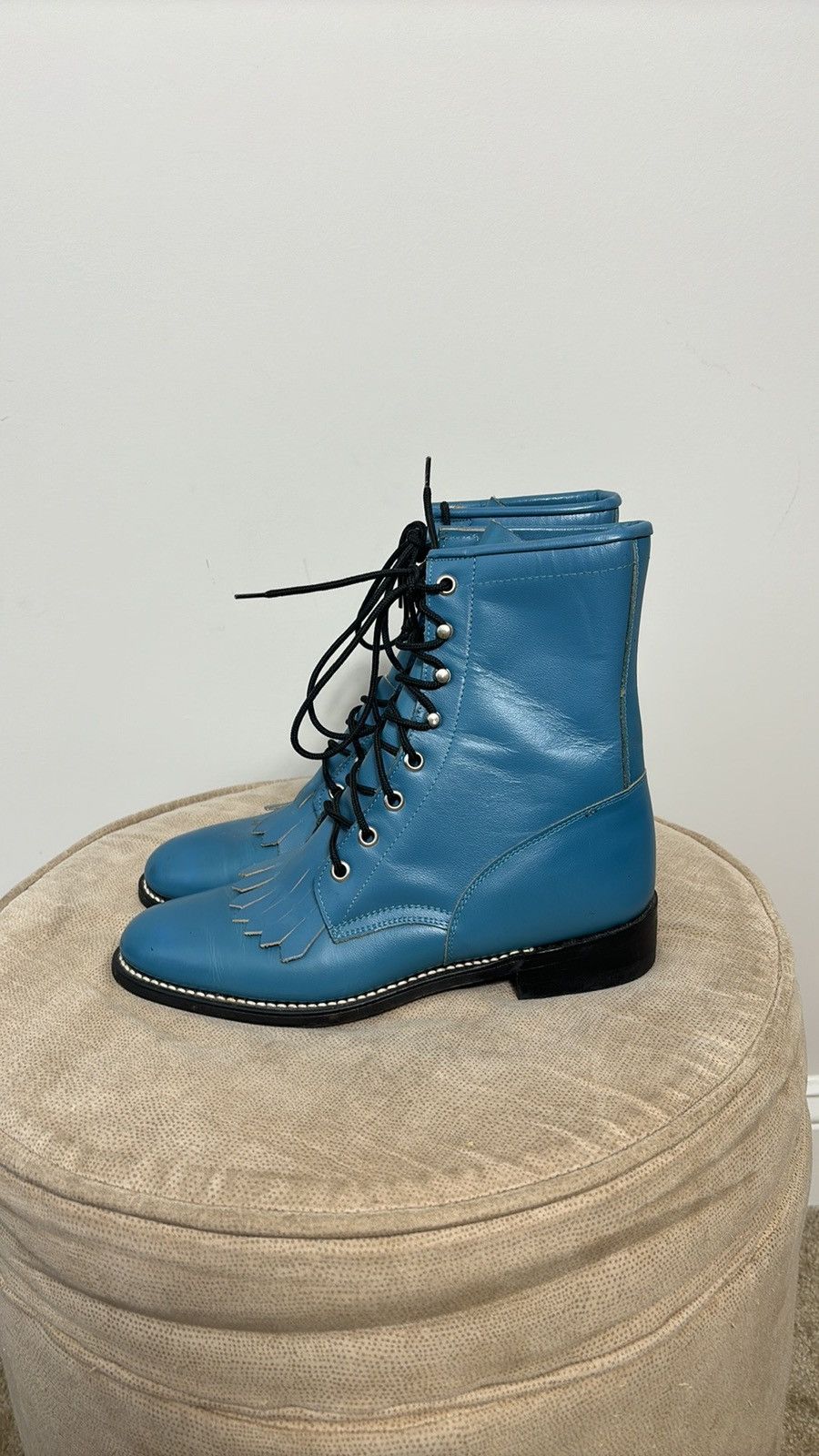 Justin Boots × Vintage Vintage Justin Diamond J Boots Size US 6.5 / IT 36.5 - 1 Thumbnail