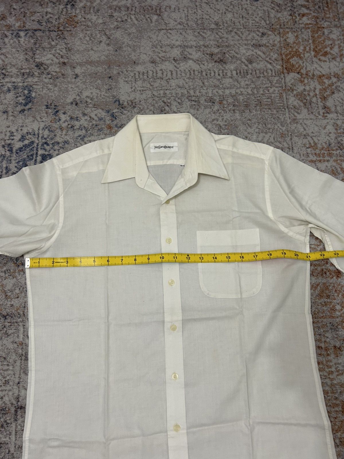 Saint Laurent Paris × Vintage × Yves Saint Laurent Vintage YvesSaintLaurent White Buttom Shirt Size US M / EU 48-50 / 2 - 10 Thumbnail