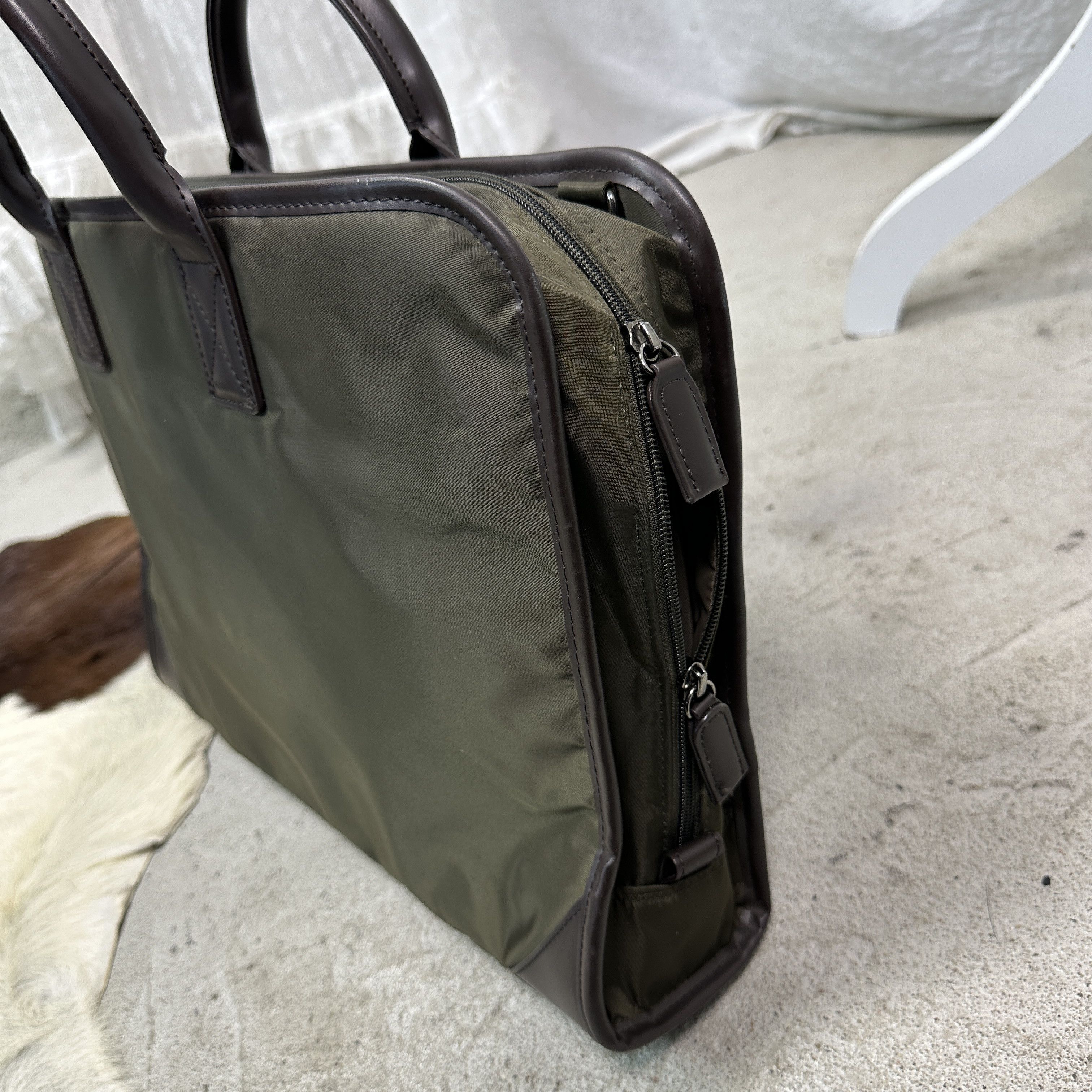 Vintage Vintage Military Nylon Unisex Briefcase Bag Y2K Size ONE SIZE - 8 Thumbnail