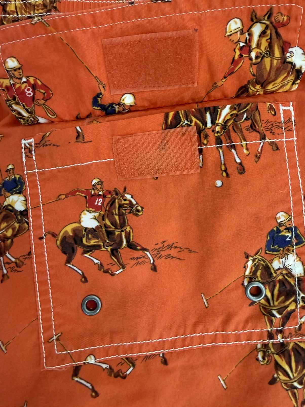Polo Ralph Lauren Vintage Polo Ralph Lauren AOP Equestrian Swim Trunks L Size US 35 - 7 Thumbnail