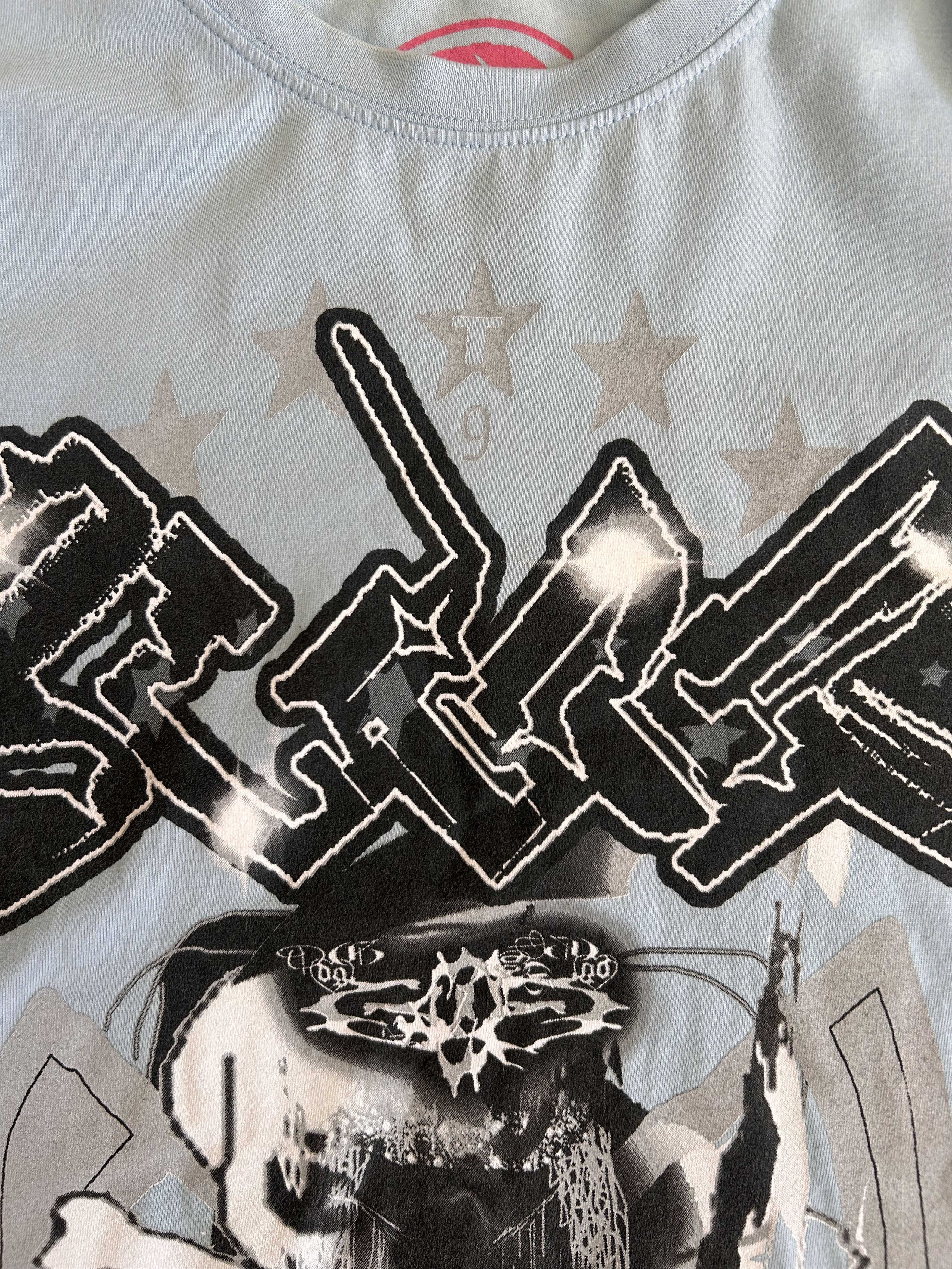 Drain Gang Bladee/Drain Gang "Virus" Tee (2018) Light Blue Size US M / EU 48-50 / 2 - 3 Thumbnail