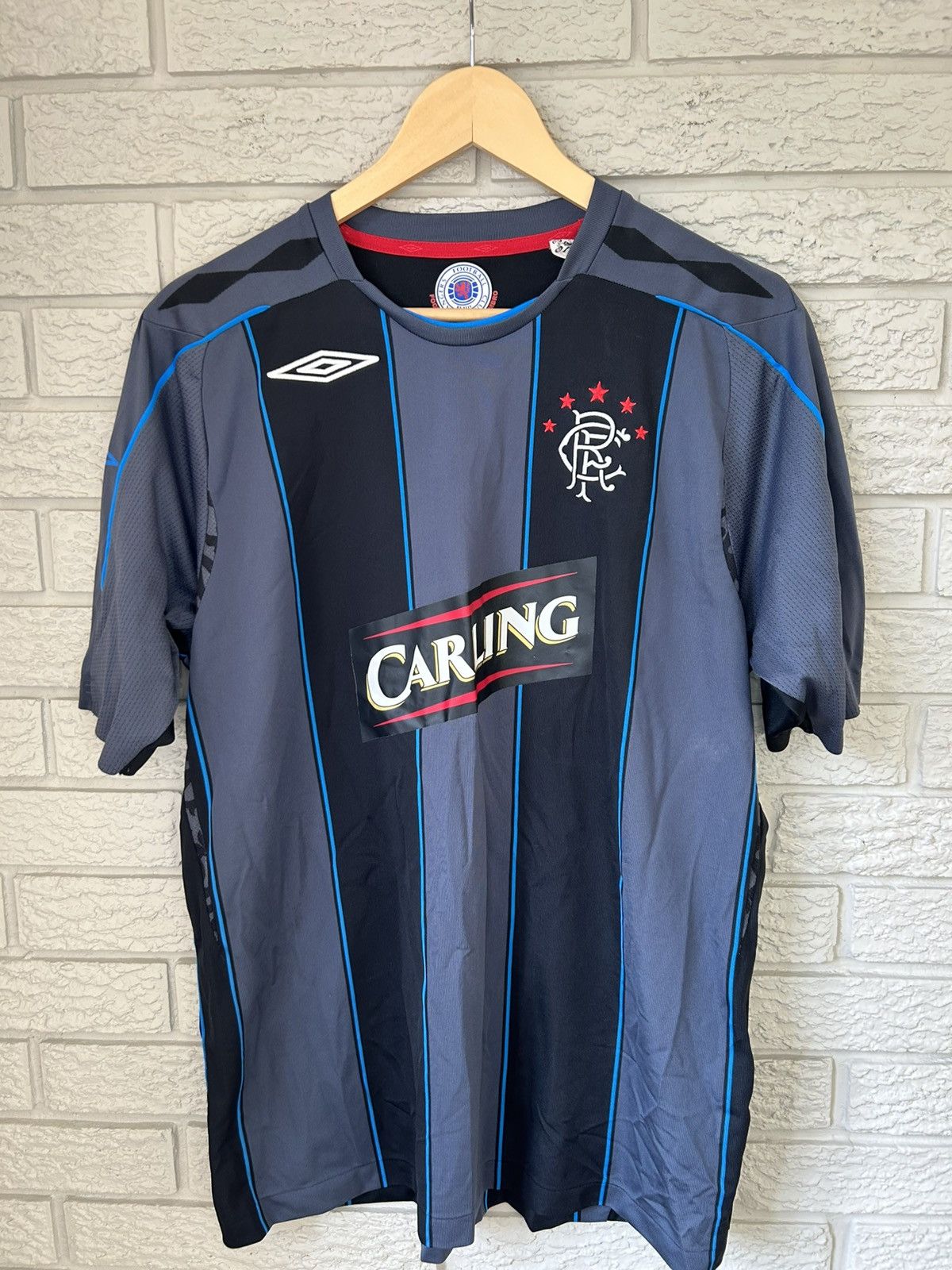Umbro Vintage Umbro Glasgow Rangers Nacho Novo 2007 Jersey Size US L / EU 52-54 / 3 - 1 Thumbnail