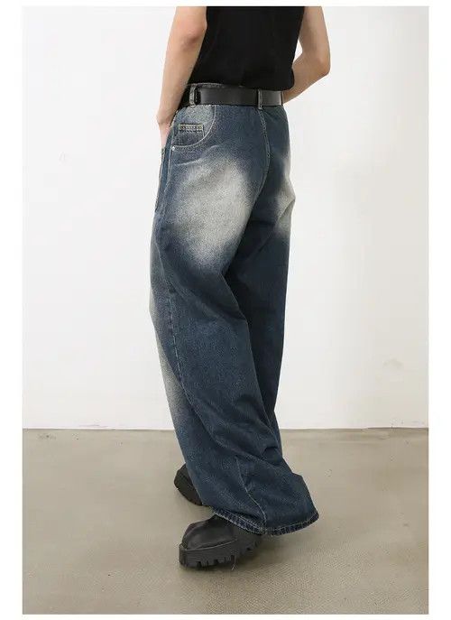 VIBE Japanese retro loose straight American jeans for men Size US 32 / EU 48 - 6 Thumbnail