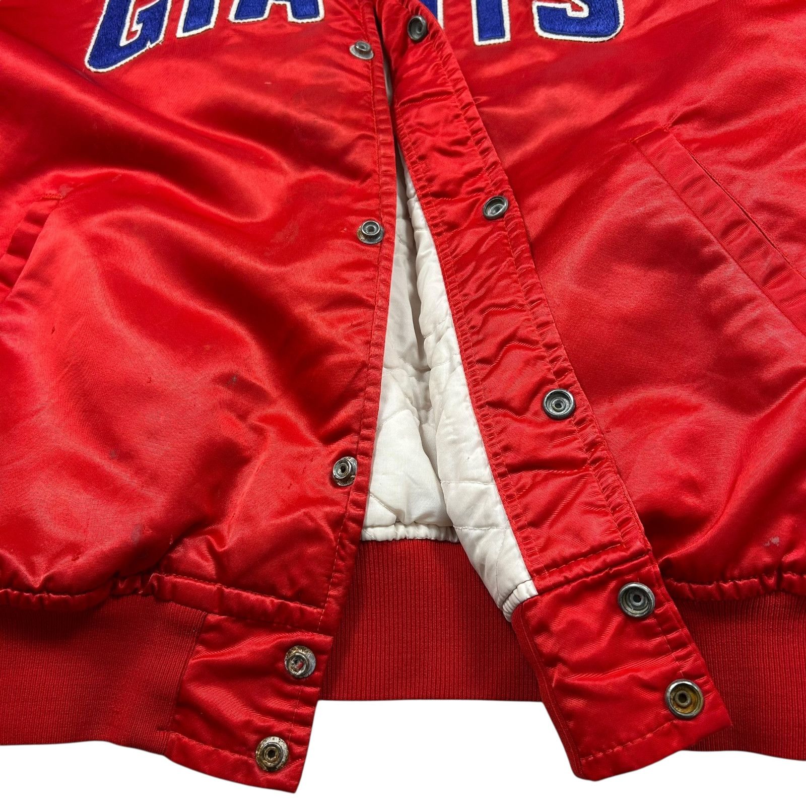 NFL RARE VTG 90s NFL NEW YORK GIANTS STARTER SATIN JACKET Size US XXL / EU 58 / 5 - 11 Thumbnail