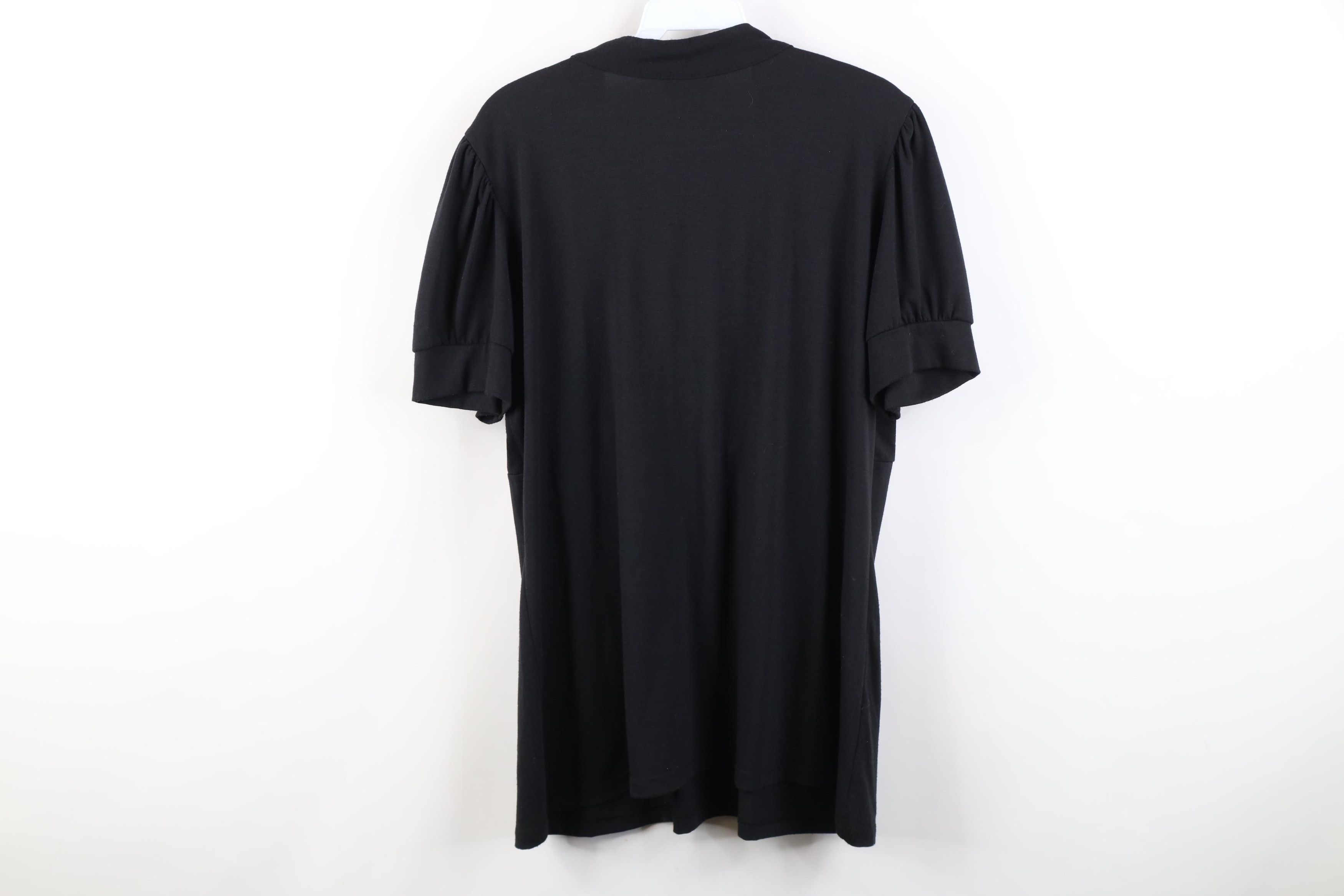 Vintage Vintage 90s Y2K Babydoll Short Sleeve Shirt Black USA Size XXL / US 16-18 / IT 52-54 - 7 Thumbnail