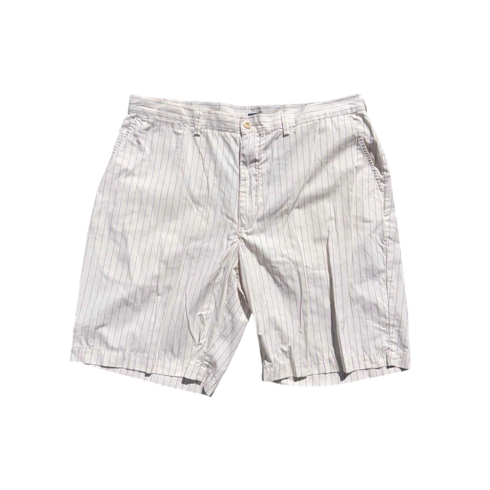 Polo Ralph Lauren VINTAGE Polo Ralph Lauren Prospect Stripped Baseball Shorts 90s Size 38 RARE White Mens Chino Shorts Size US M / EU 48-50 / 2 - 2 Thumbnail