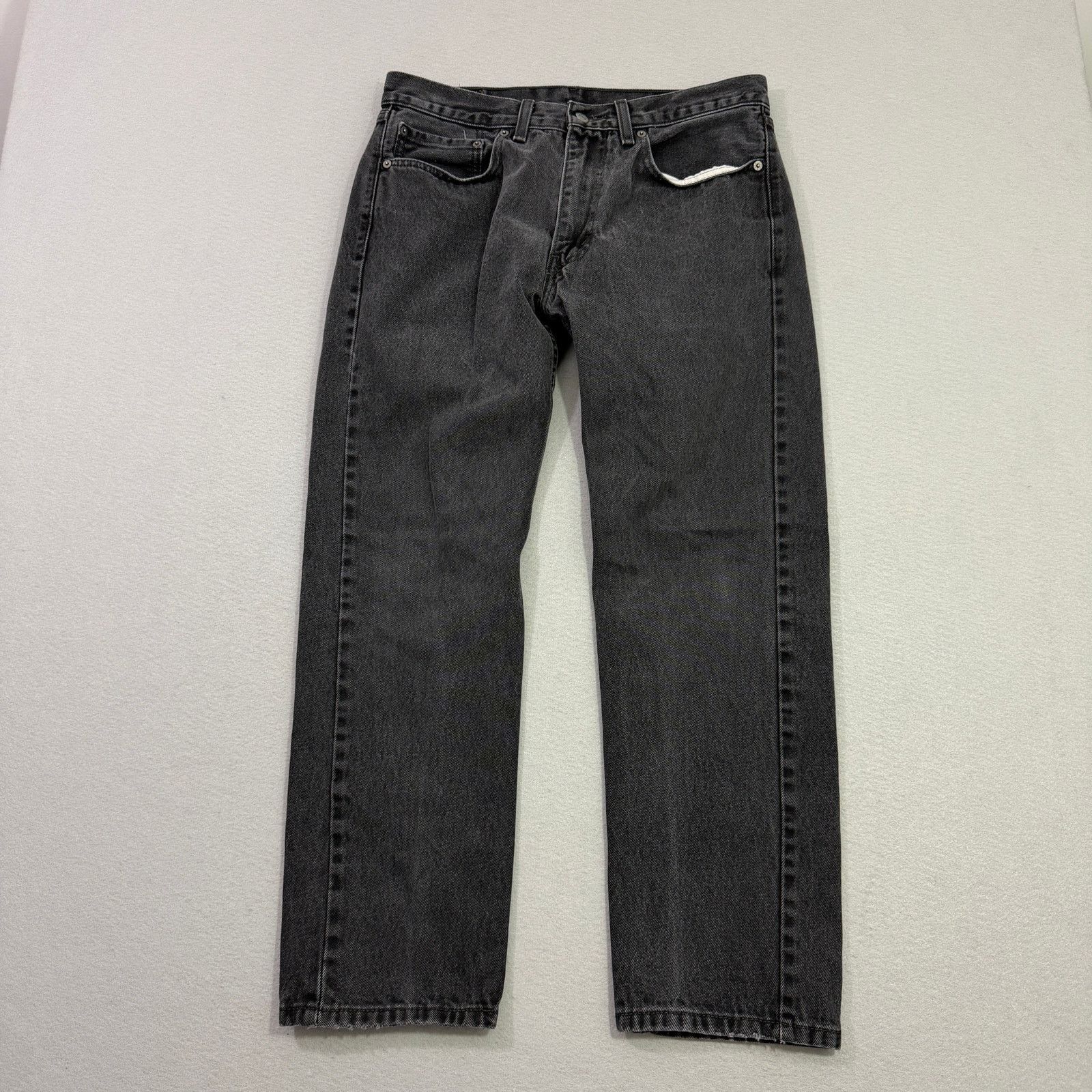 Levi's Levis 505 Jeans Men's 34x30 Black Straight Fit Regular Fit Size US 34 / EU 50 - 1 Thumbnail
