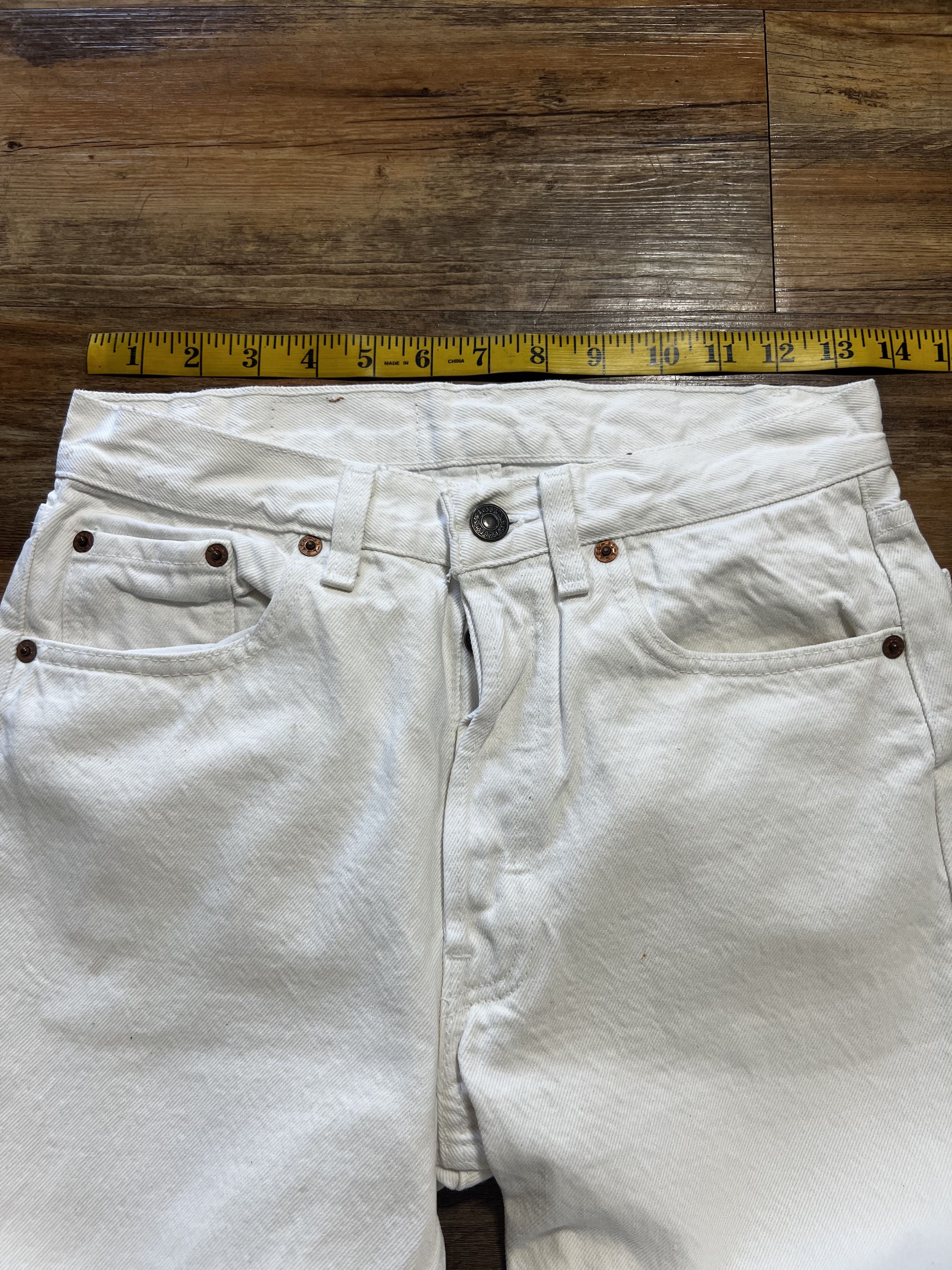 Levi's × Levi's Vintage Clothing × Vintage Vintage Levi's 501 White Denim Jean Pants Size US 29 - 10 Thumbnail