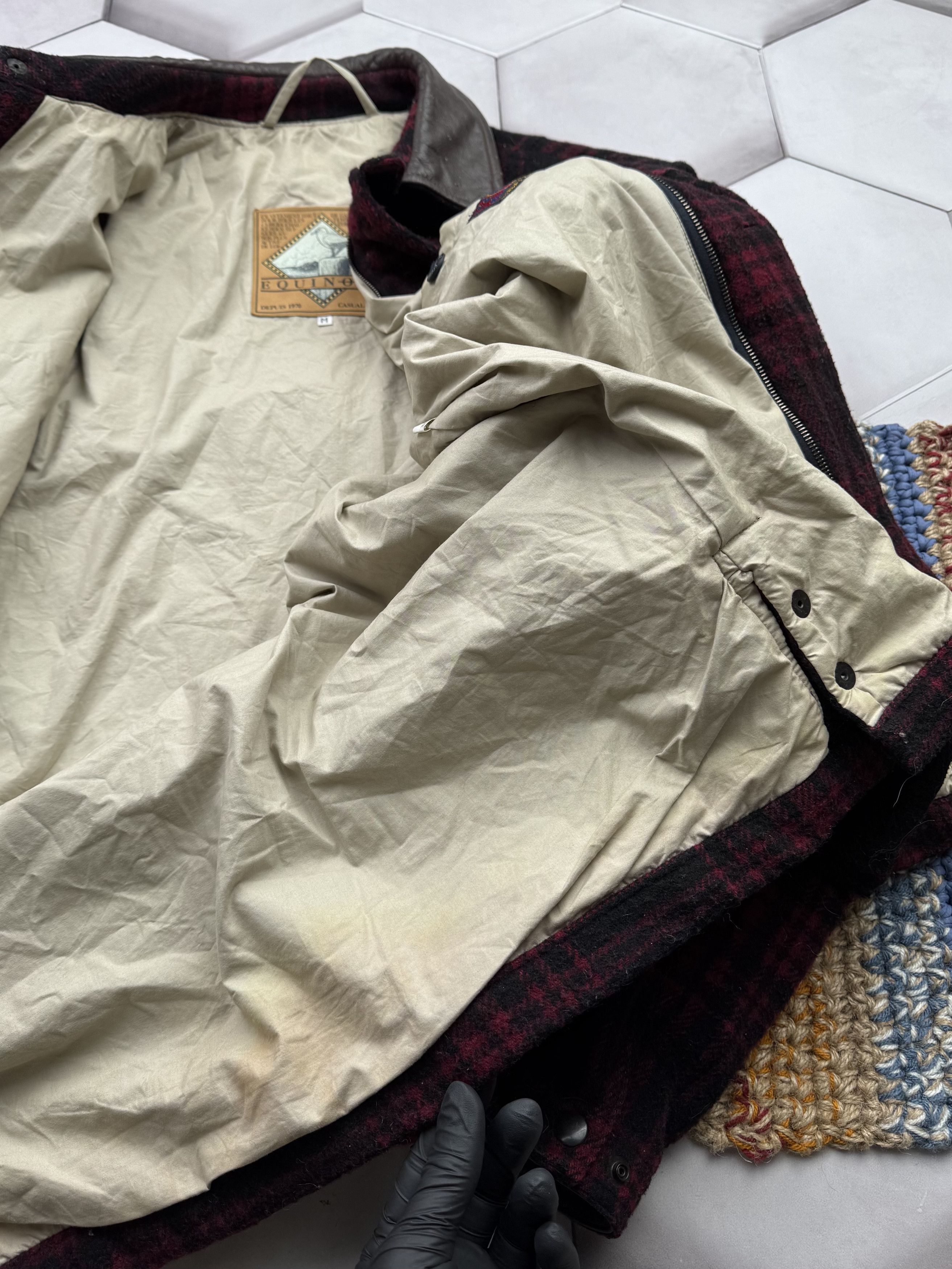 Vintage Vintage 80s Wool Oversized Bomber Jacket Size US M / EU 48-50 / 2 - 9 Thumbnail