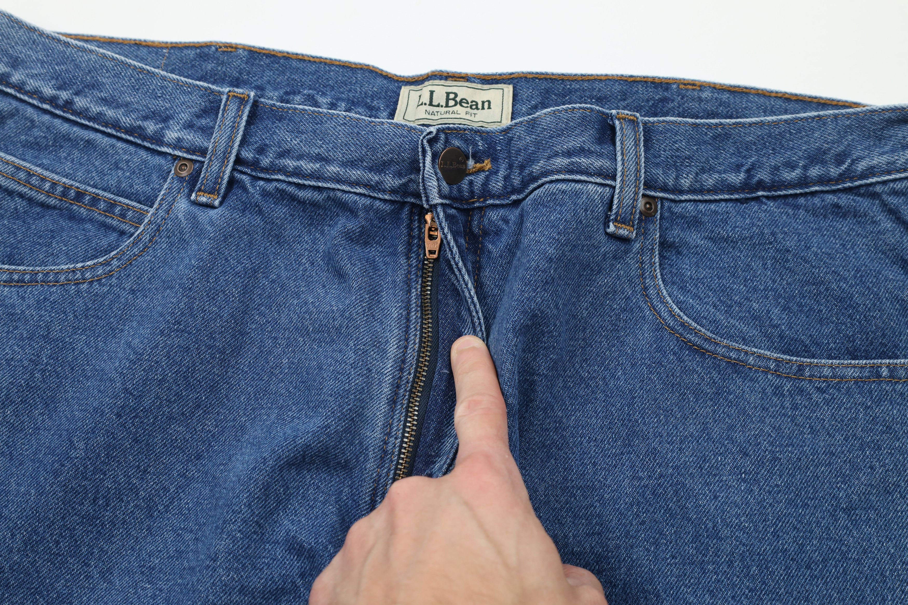 L.L. Bean × Vintage Vintage LL Bean Natural Fit Flannel Lined Denim Jeans Blue Size US 40 / EU 56 - 8 Thumbnail