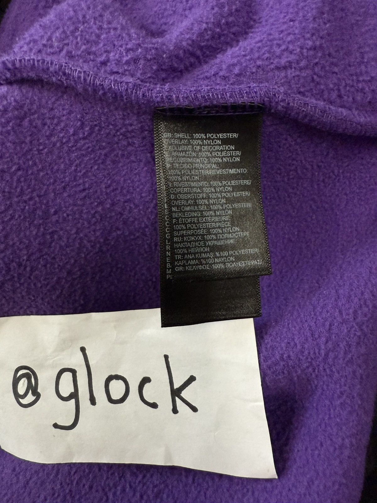 Supreme × The North Face Supreme SS19 TNF Arc Logo Denali Fleece Jacket Purple Medium Size US M / EU 48-50 / 2 - 12 Thumbnail