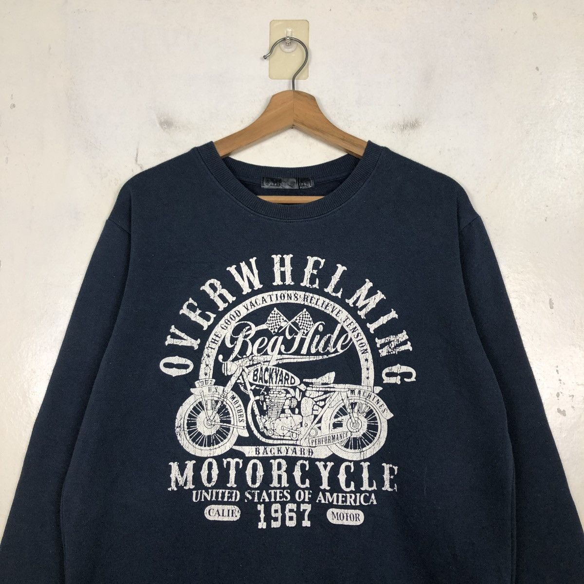 Japanese Brand 📌Beg Hide Motor United State of America Sweatshirt Punk Size US M / EU 48-50 / 2 - 5 Thumbnail