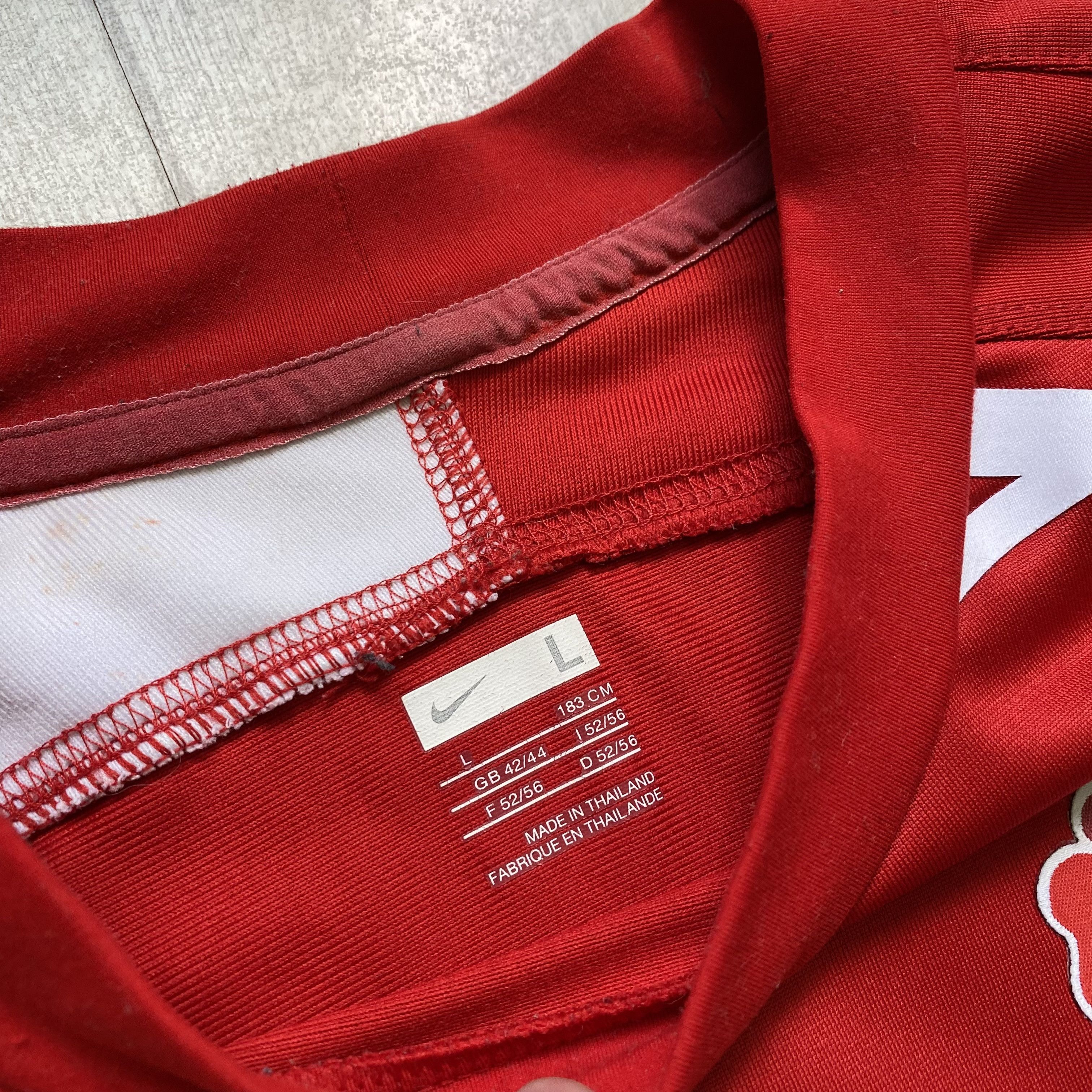 Nike 🏈 Vintage Nike England Rugby Jersey Tee Drill blockore Size US L / EU 52-54 / 3 - 5 Thumbnail