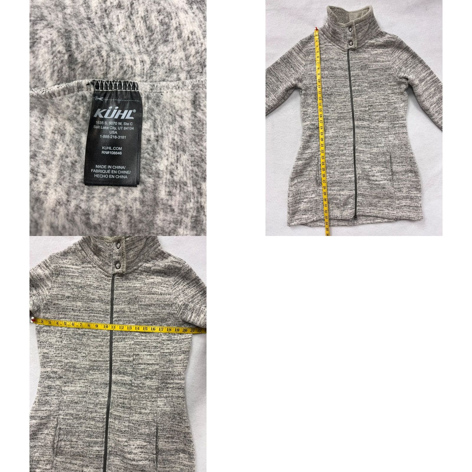 Vintage Women’s Kuhl Alaska Fleece Long Jacket Large Grey Jacket Womens Size L / US 10 / IT 46 - 8 Thumbnail