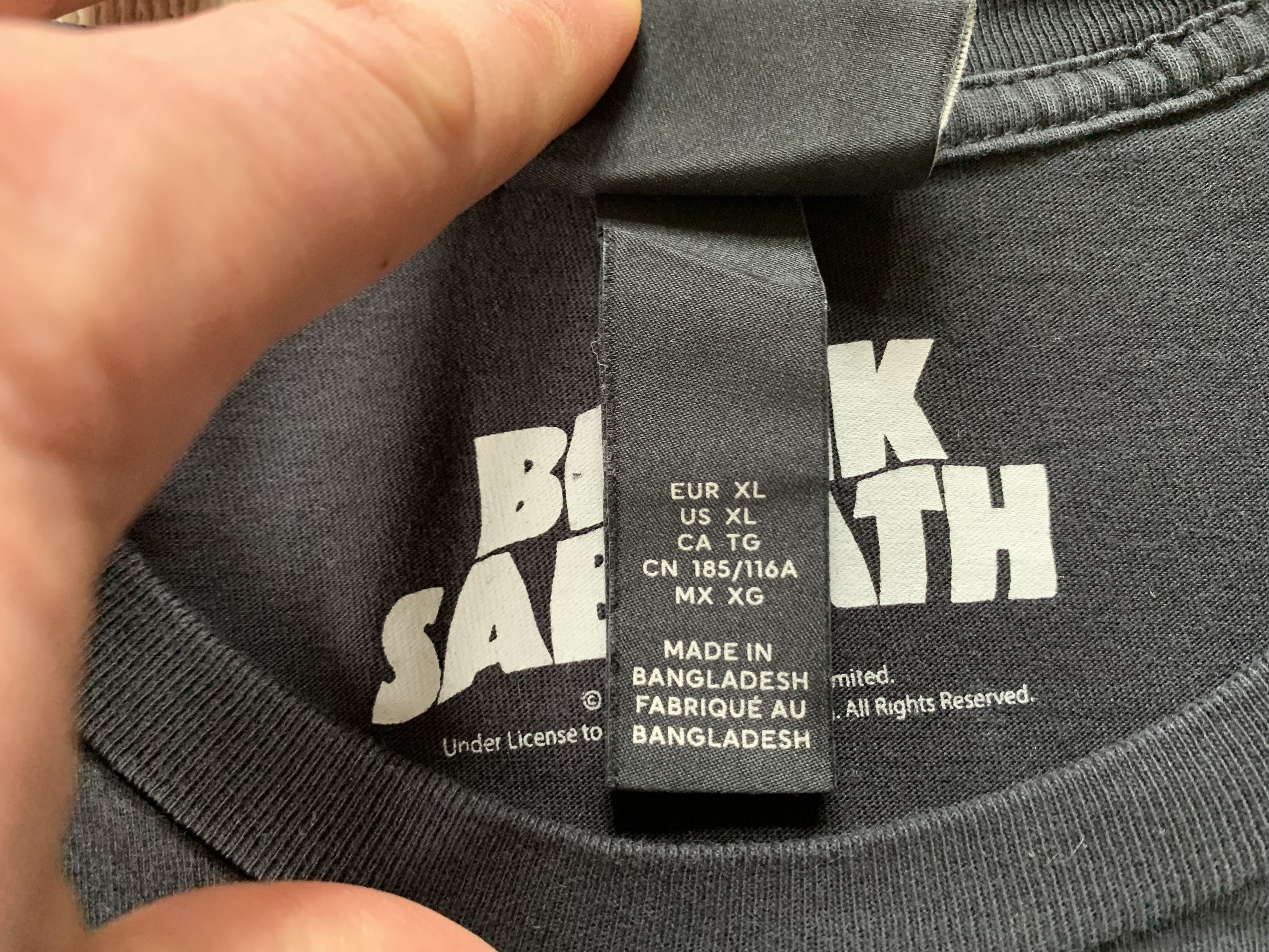 Band Tees × Black Sabbath × Vintage Black Sabbath 2021 T-Shirt Size US XL / EU 56 / 4 - 8 Thumbnail